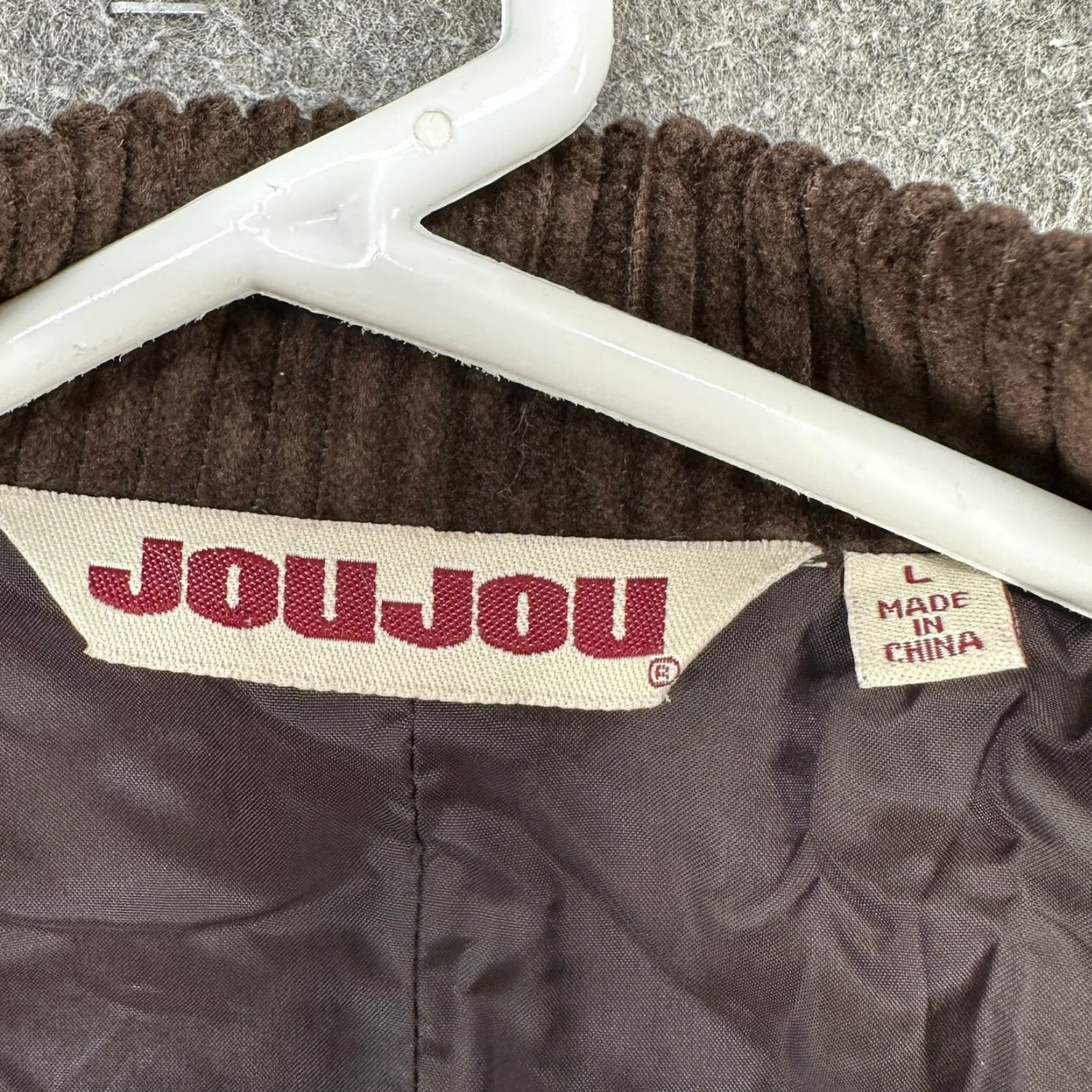 Vintage VINTAGE Joujou Jacket Womens L Brown Corduroy Belted Belted Pockets 90s Hipster Corduroy Coat Size L / US 10 / IT 46 - 6 Thumbnail