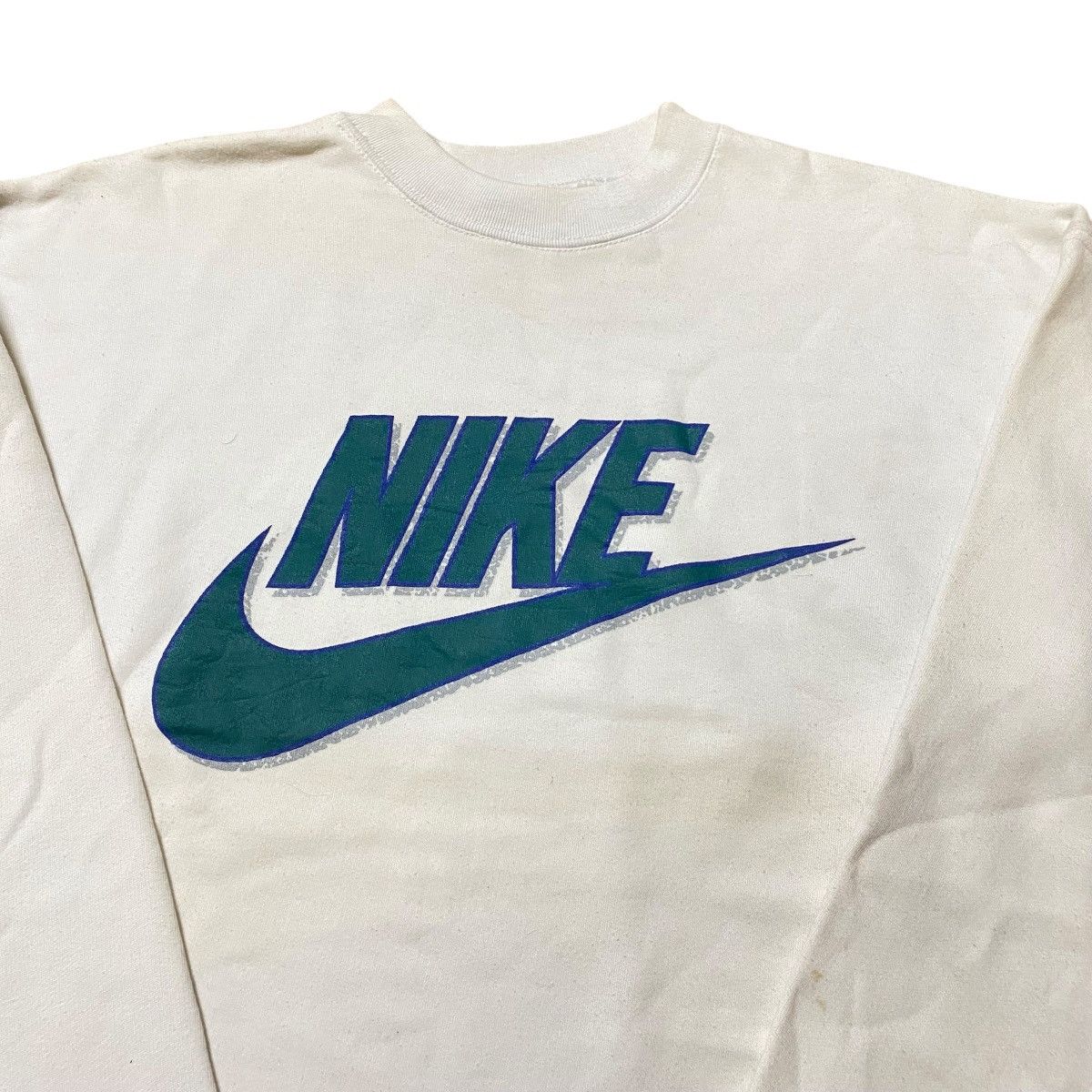 Nike × Vintage Vintage 90's Nike Big Logo Sweatshirts Size US L / EU 52-54 / 3 - 2 Thumbnail