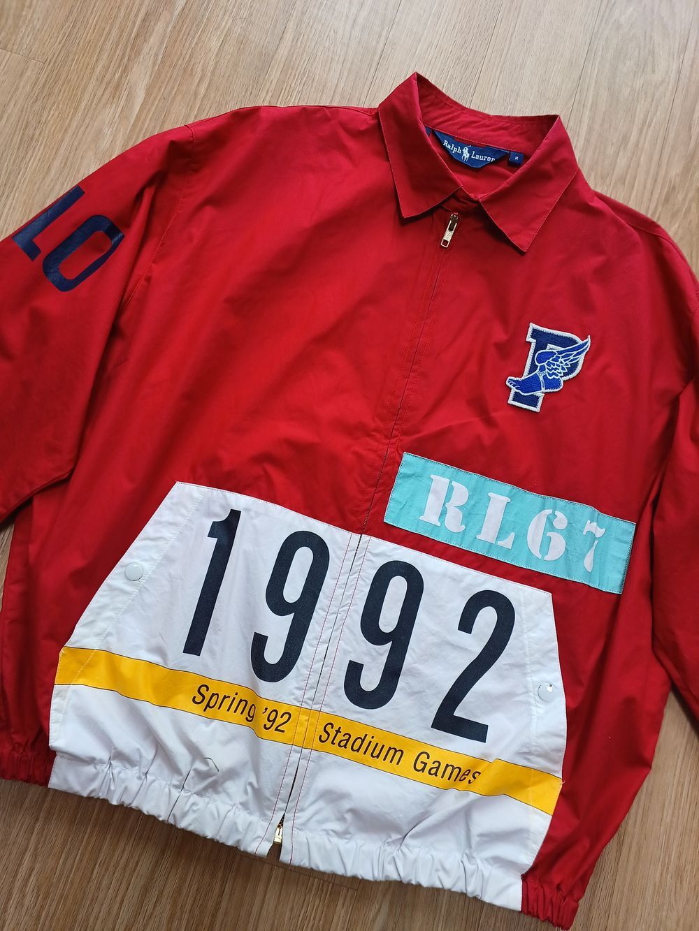 1992 original polo stadium p wing jacket red