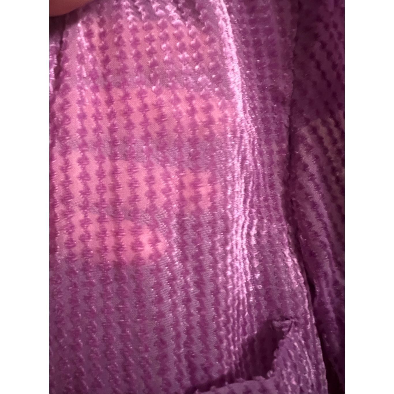 Anthropologie Anthropologie Akemi + Kin NWT Purple shire Velvet Striped Tu Size S / US 4 / IT 40 - 4 Thumbnail