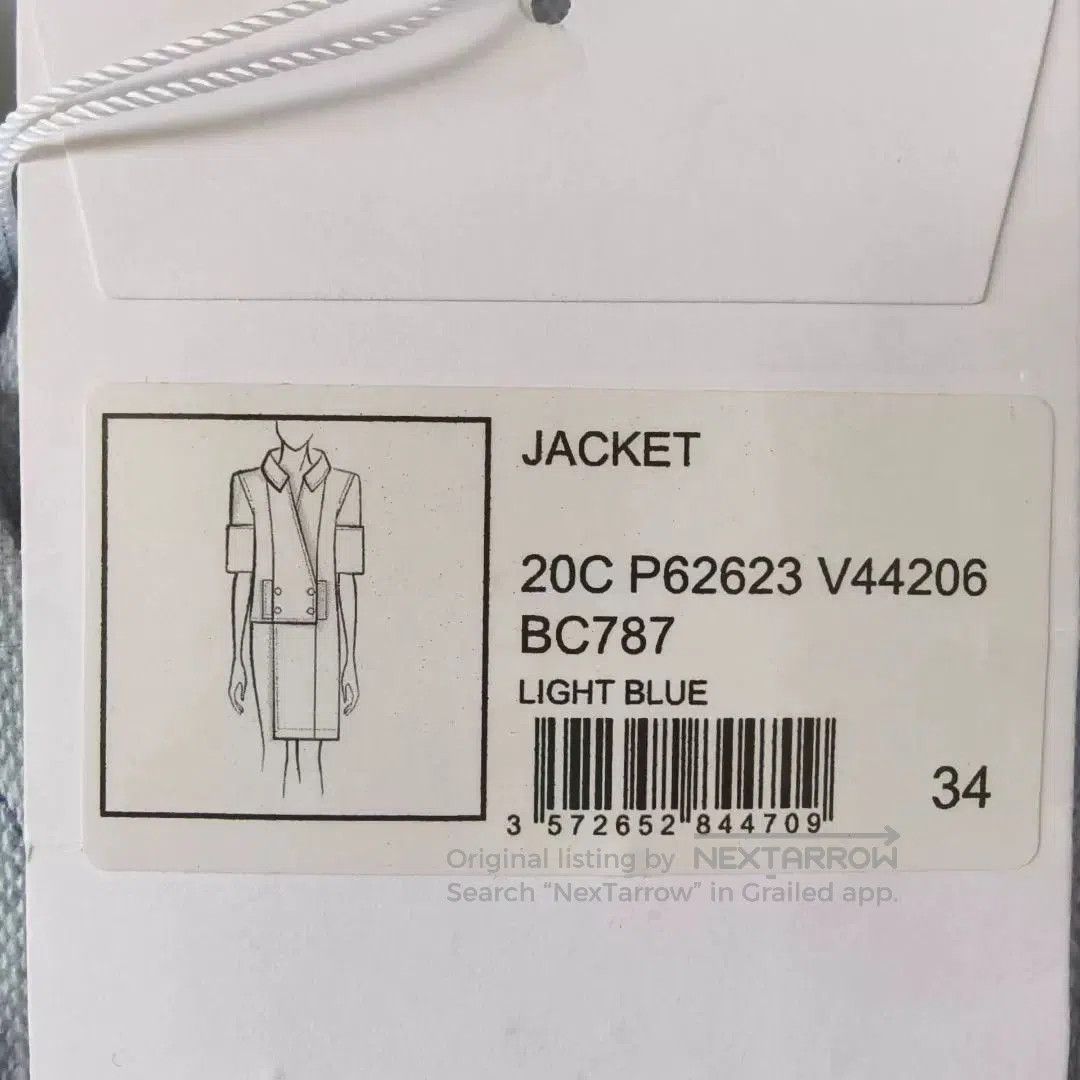 Chanel Chanel Crystal Button Blue Coat. Size US XS / EU 42 / 0 - 6 Thumbnail
