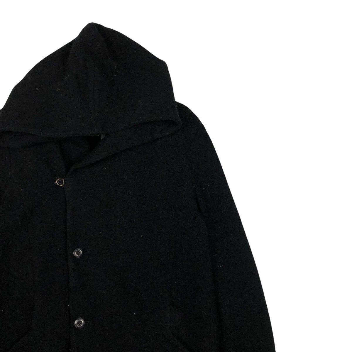 Kazuyuki Kumagai Attachment 🔥WOOL LONG JACKET HOODIE BONDAGE DESIGN KAZUYUKI KUMAGAI Size US M / EU 48-50 / 2 - 8 Thumbnail