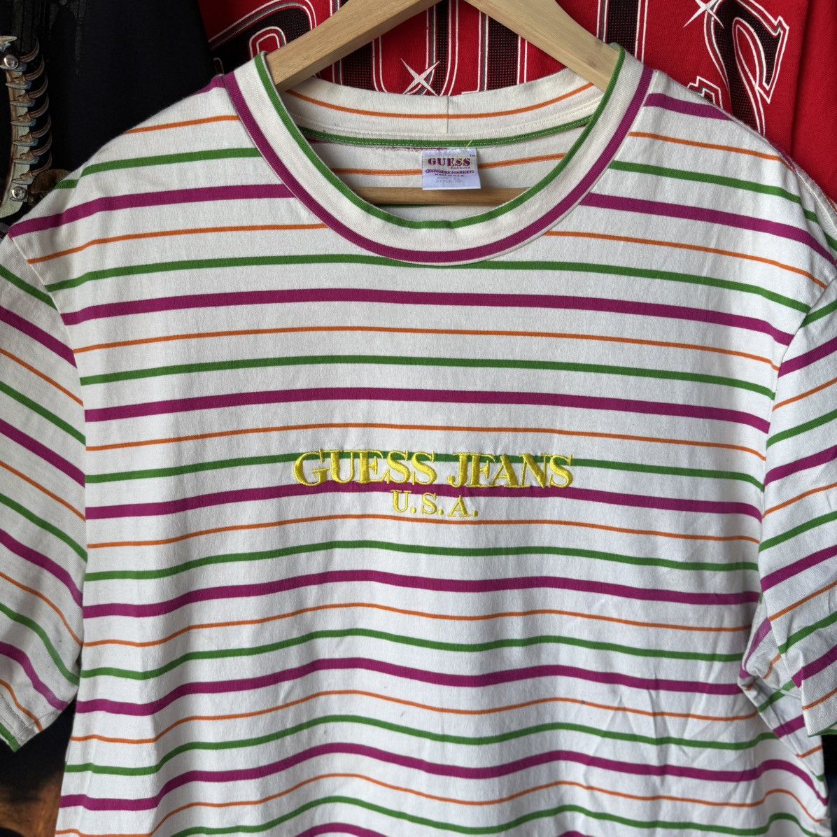 Guess Guess Farmers Market Produce Sean Wotherspoon Striped Shirt Size US XL / EU 56 / 4 - 6 Thumbnail