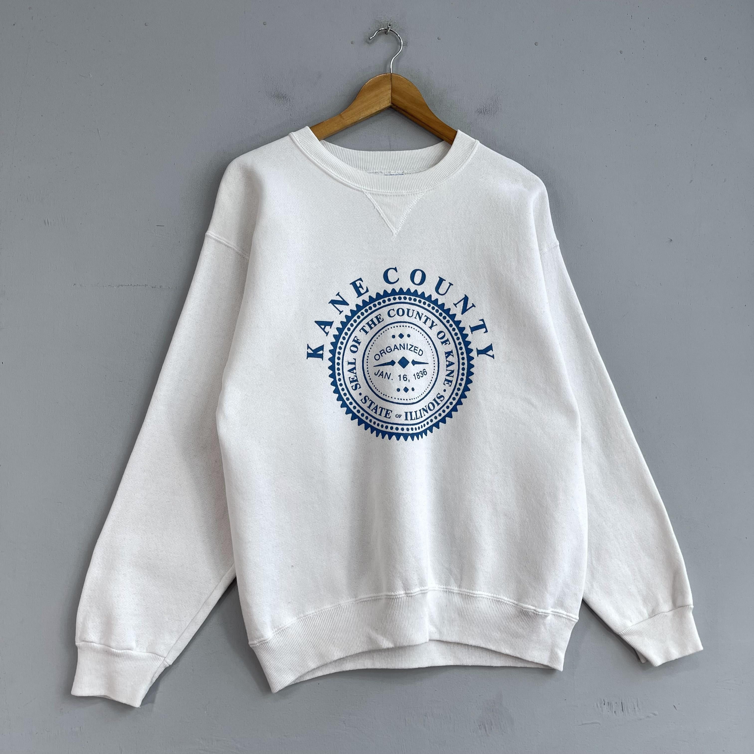 Vintage Vintage 90s KANE COUTY Spellout Printed Sweatshirt Size US M / EU 48-50 / 2 - 3 Thumbnail