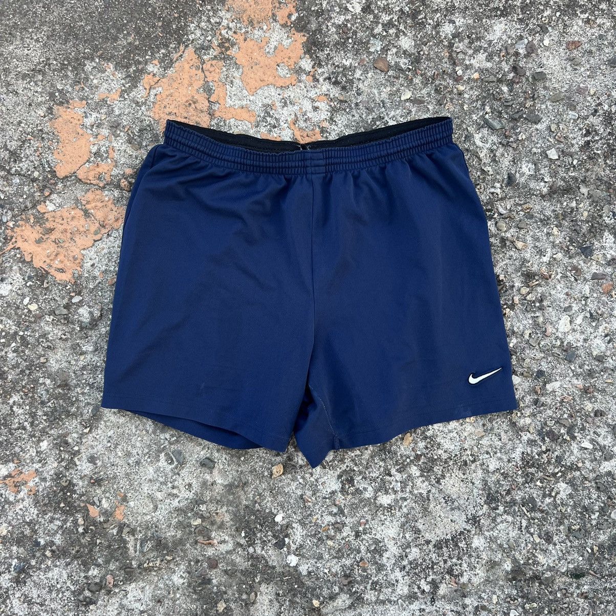 Nike × Vintage NIKE VINTAGE SWOOSH DRILL Y2K SHORTS Size US 34 / EU 50 - 1 Thumbnail