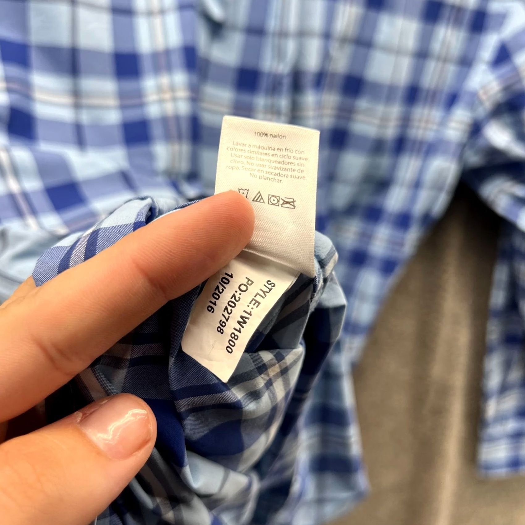 Vineyard Vines Vineyard Vines Shirt Mens Medium Blue Performance Classic Oxford Tucker Plaid Shirt Size US M / EU 48-50 / 2 - 6 Thumbnail