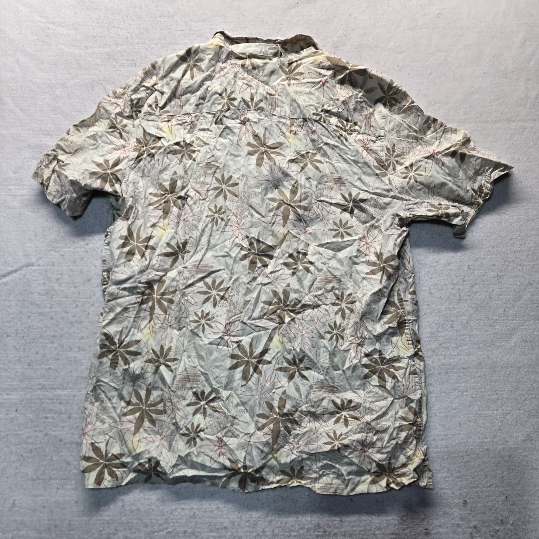 Vintage VINTAGE Solitude Shirt Palm Tree Button-Up Pocket Adult Men XL Beige Hawaiian Shirt Size US XL / EU 56 / 4 - 7 Thumbnail