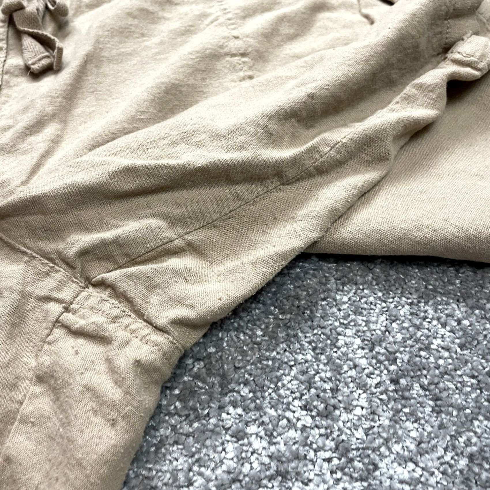 Vintage Per Se Sweatshorts Womens 3X Brown Elastic Waist Linen Soft Casual Stretch 10" Size 30" / US 8 / IT 44 - 5 Thumbnail