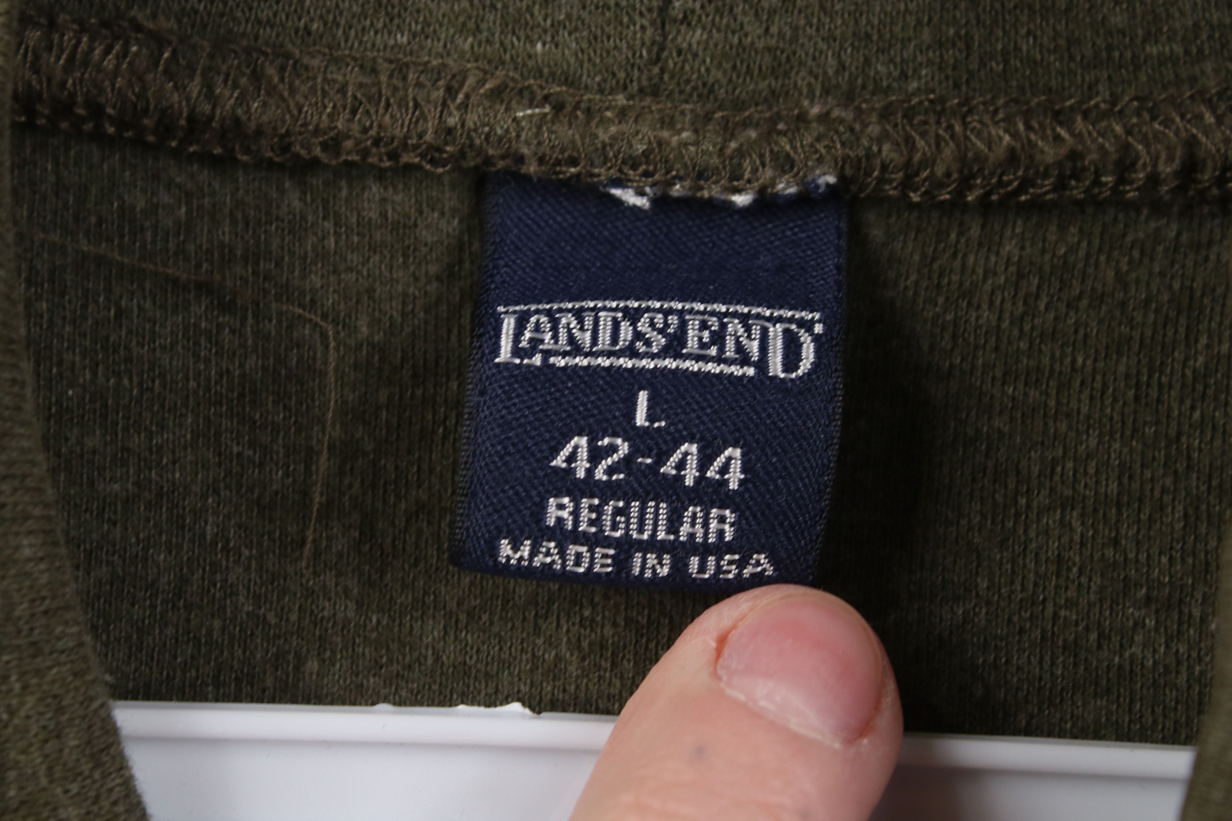 Lands' End Vintage 90s Lands End Mock Neck Long Sleeve T-Shirt USA Size US L / EU 52-54 / 3 - 7 Thumbnail