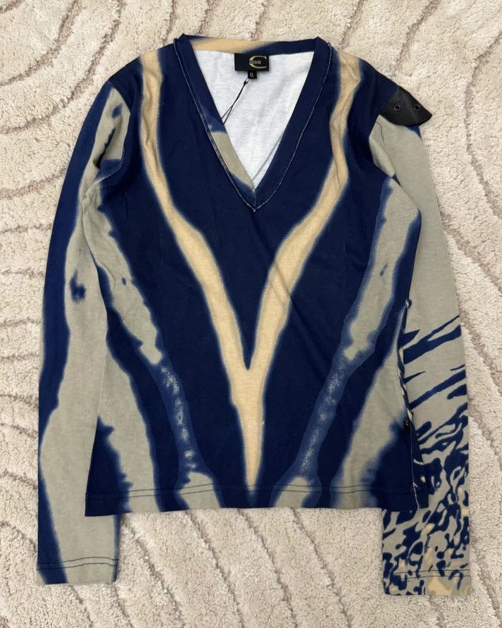 image of Just Cavalli Ss02 Cavalli Hallucination Legion Longsleeves (Xs) in Blue, Men's