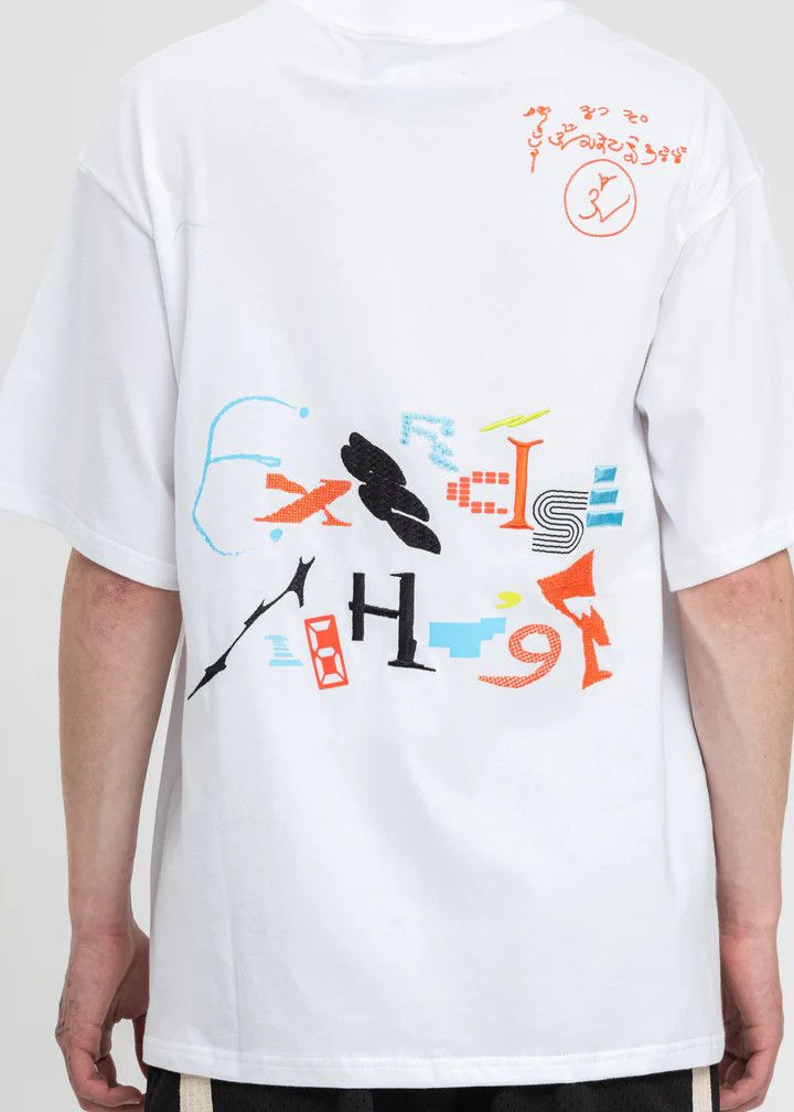 NAMESAKE o1mle0424 Oversized Sava Scrimmage T-Shirt in White Size US XS / EU 42 / 0 - 4 Thumbnail