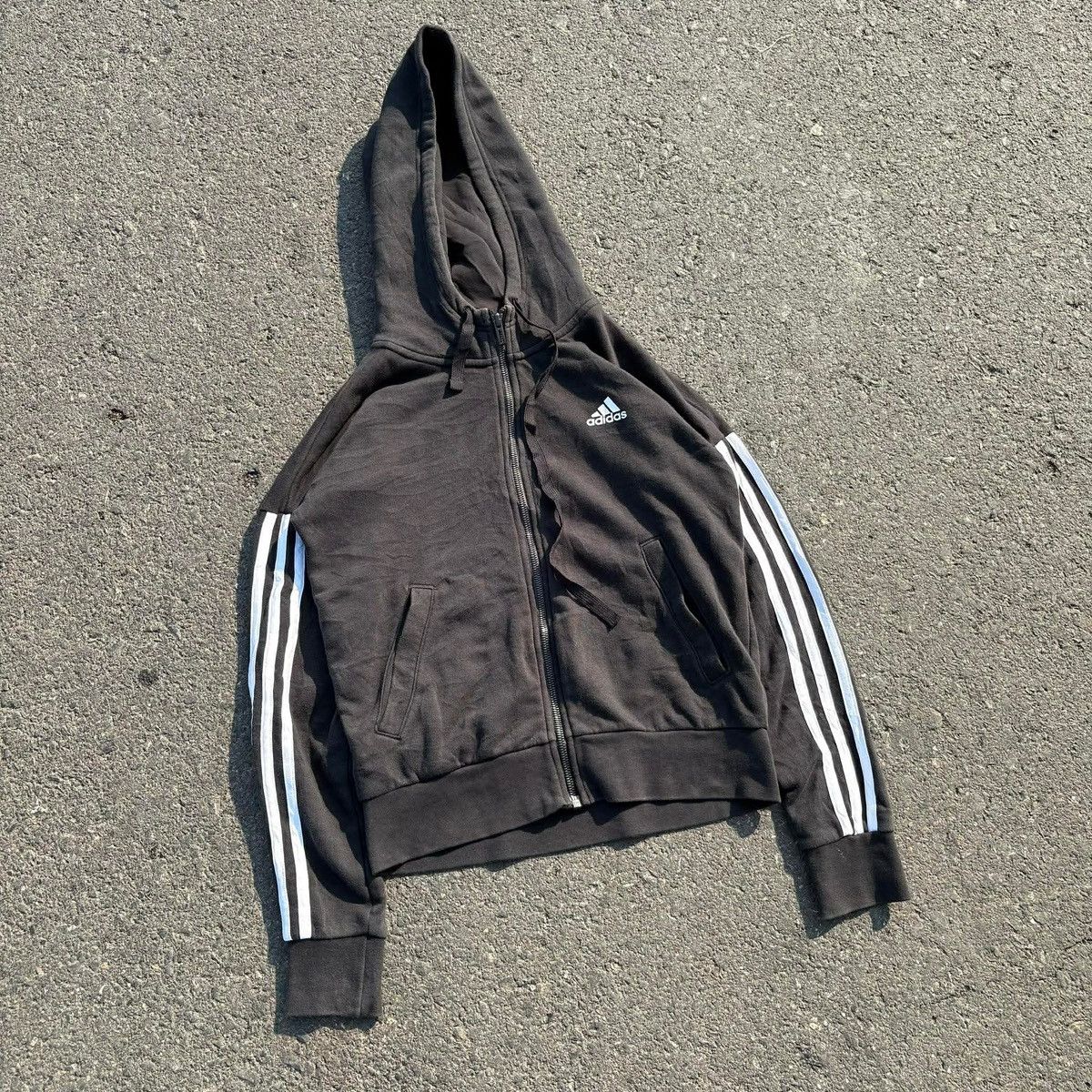 Adidas Adidas Sportswear - Zip-up sweatshirt - black white Size XS / US 0-2 / IT 36-38 - 7 Thumbnail