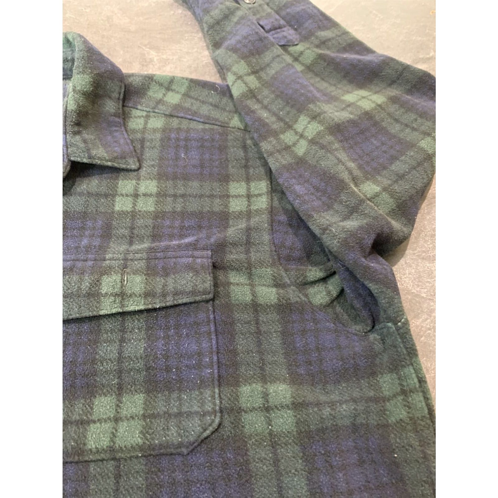 Vintage L.L. Bean Mens Long Sleeve Flannel Shirt Plaid Blue Green Button Up Adult Large Size US L / EU 52-54 / 3 - 4 Thumbnail