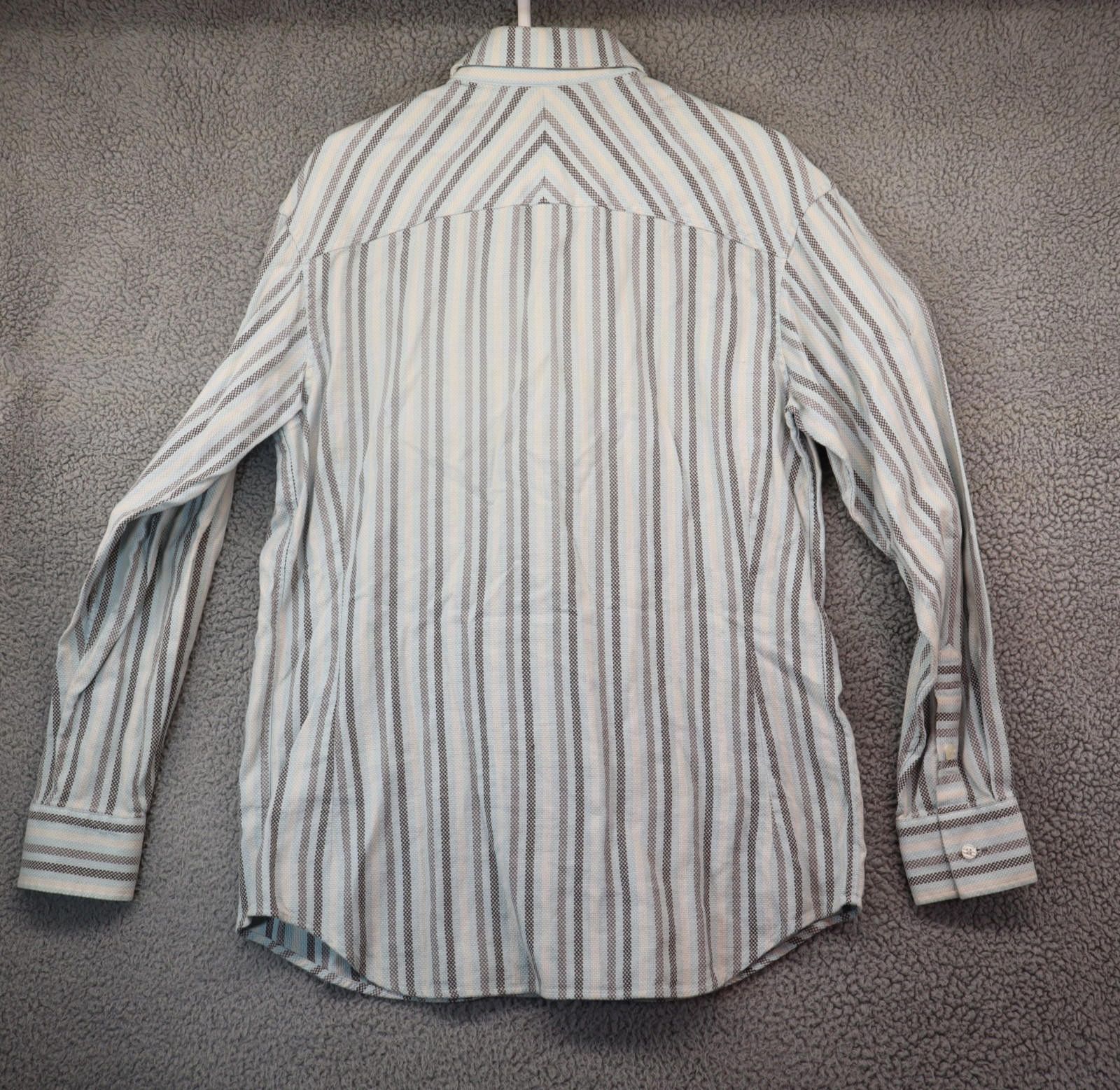 Sean John Sean John striped Dress Shirt size Medium Men Collar cotton Size US M / EU 48-50 / 2 - 8 Thumbnail