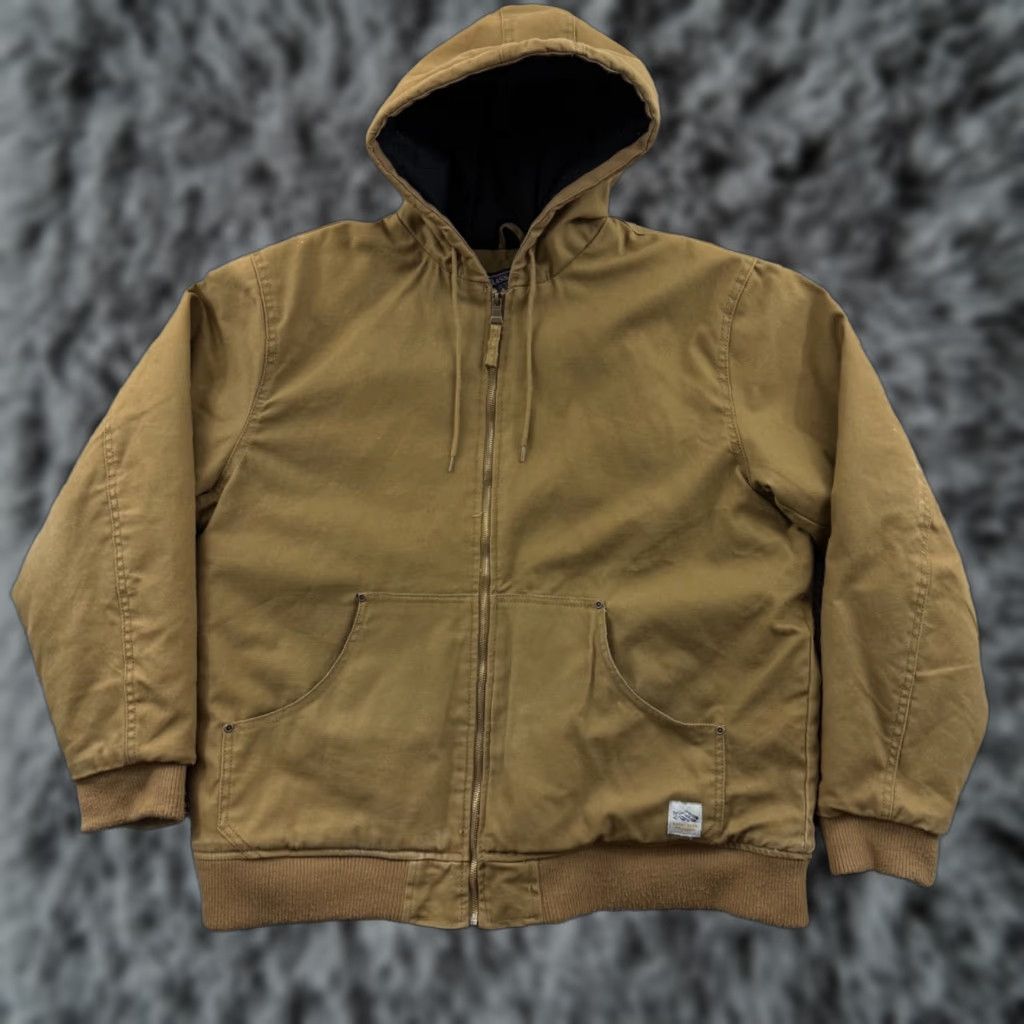 Vintage VINTAGE Bass Creek Outfitters Jacket Mens XL Brown Workwear Quilted Hood Outdoor Size US XL / EU 56 / 4 - 1 Thumbnail