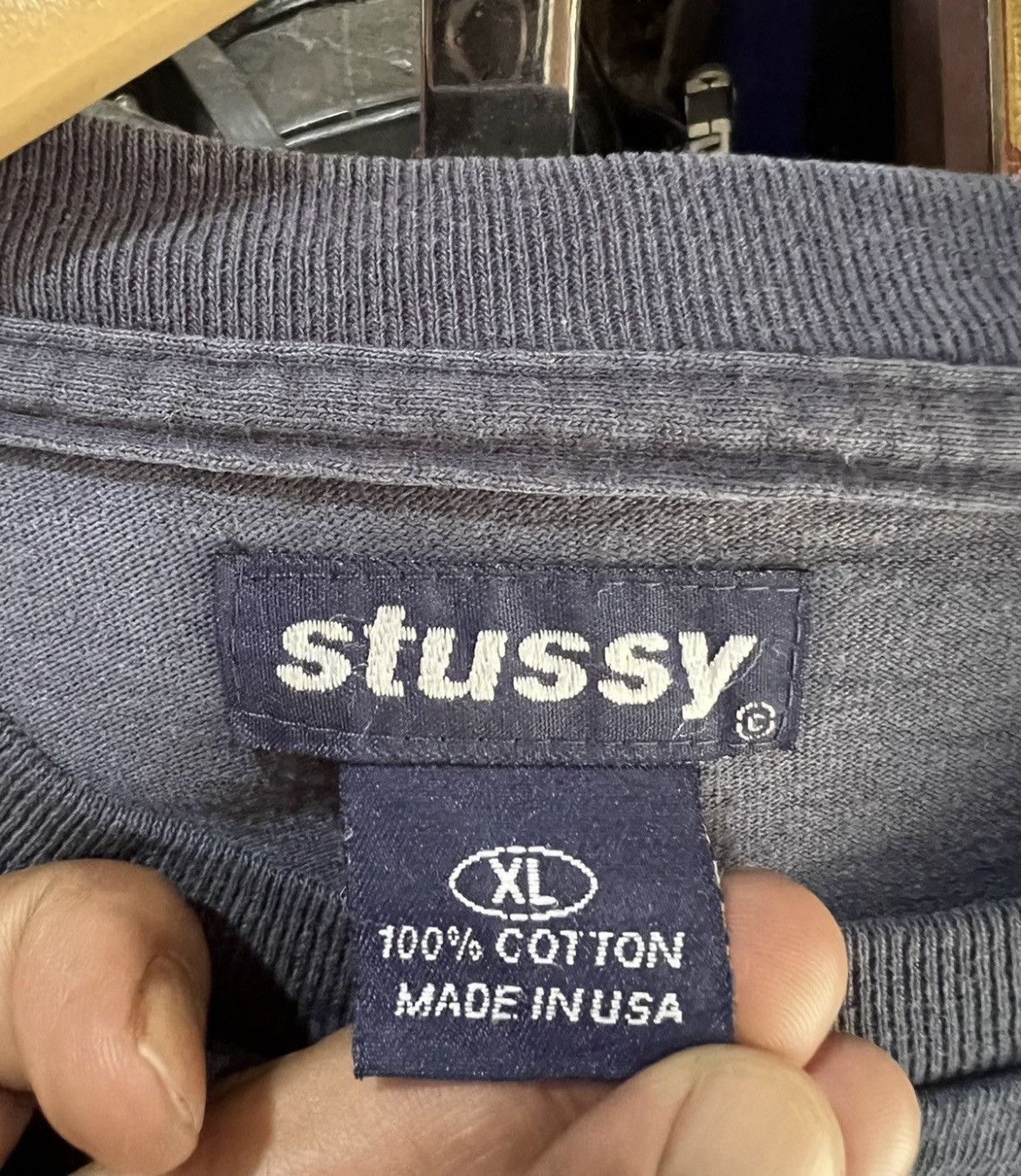 Stussy 🔥Vintage Stussy Centre Stripe Made In Usa Size US XL / EU 56 / 4 - 13 Thumbnail