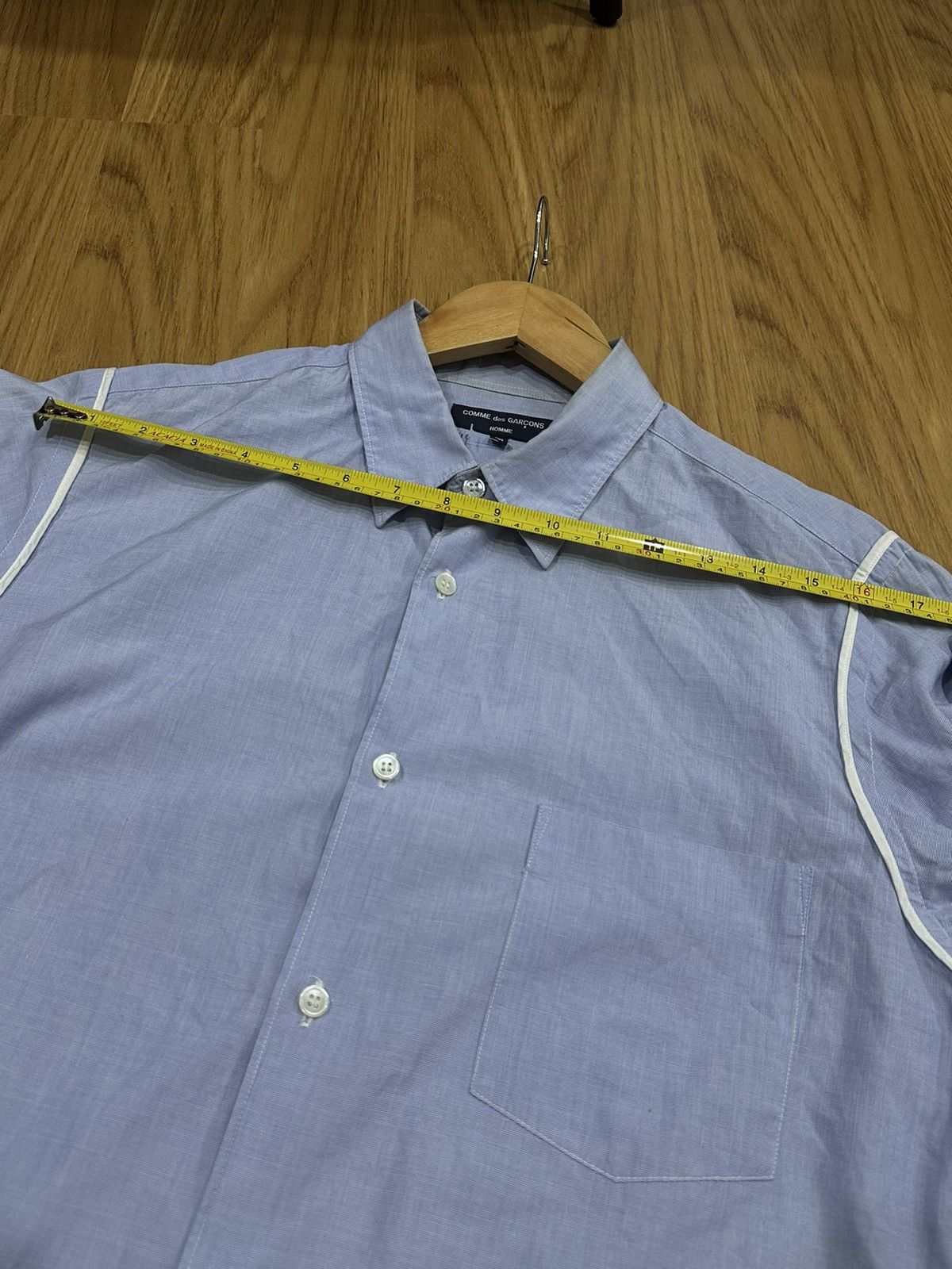 Comme des Garcons Cdg Homme White Lining L/S Shirt Size US M / EU 48-50 / 2 - 13 Thumbnail