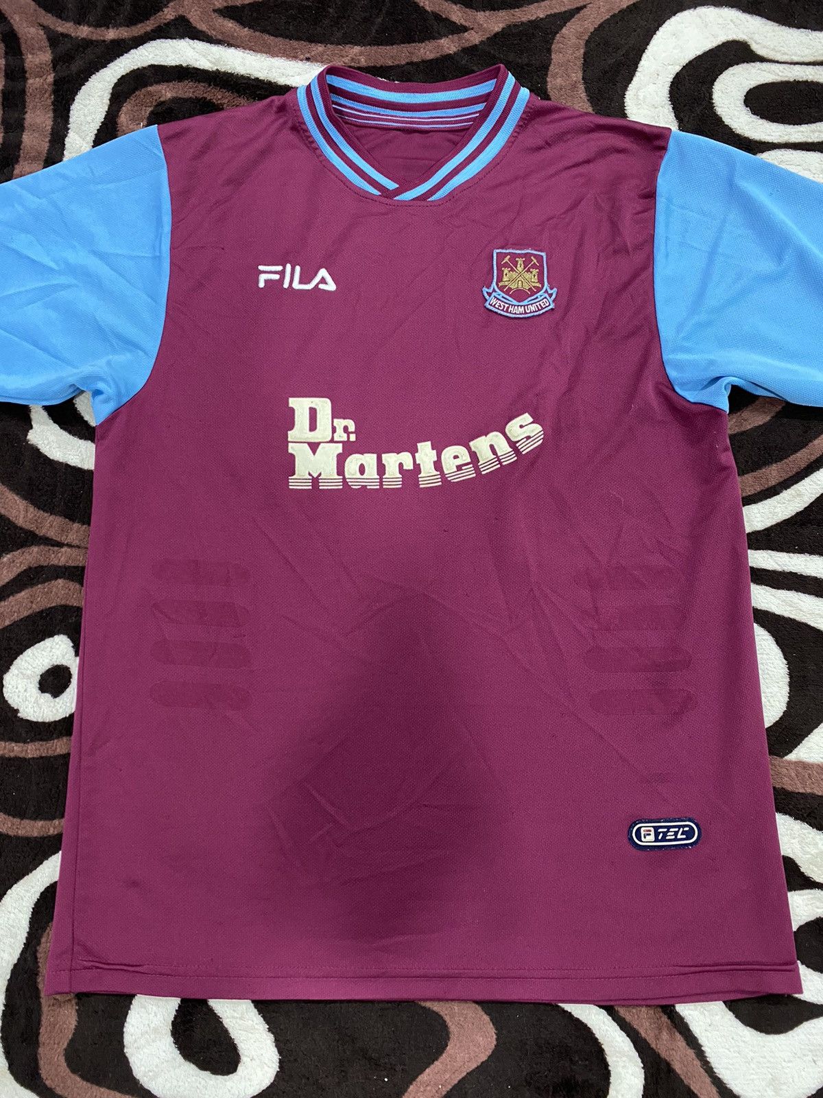 Dr. Martens × Fila WEST HAM UNITED DR MARTENS JERSEY GREEN STREET HOLIGAN Size US M / EU 48-50 / 2 - 2 Thumbnail