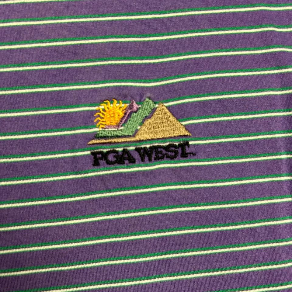 Other PGA West Golf Polo Shirt Adults XXL Striped Fairway & Greene Size US XXL / EU 58 / 5 - 3 Thumbnail