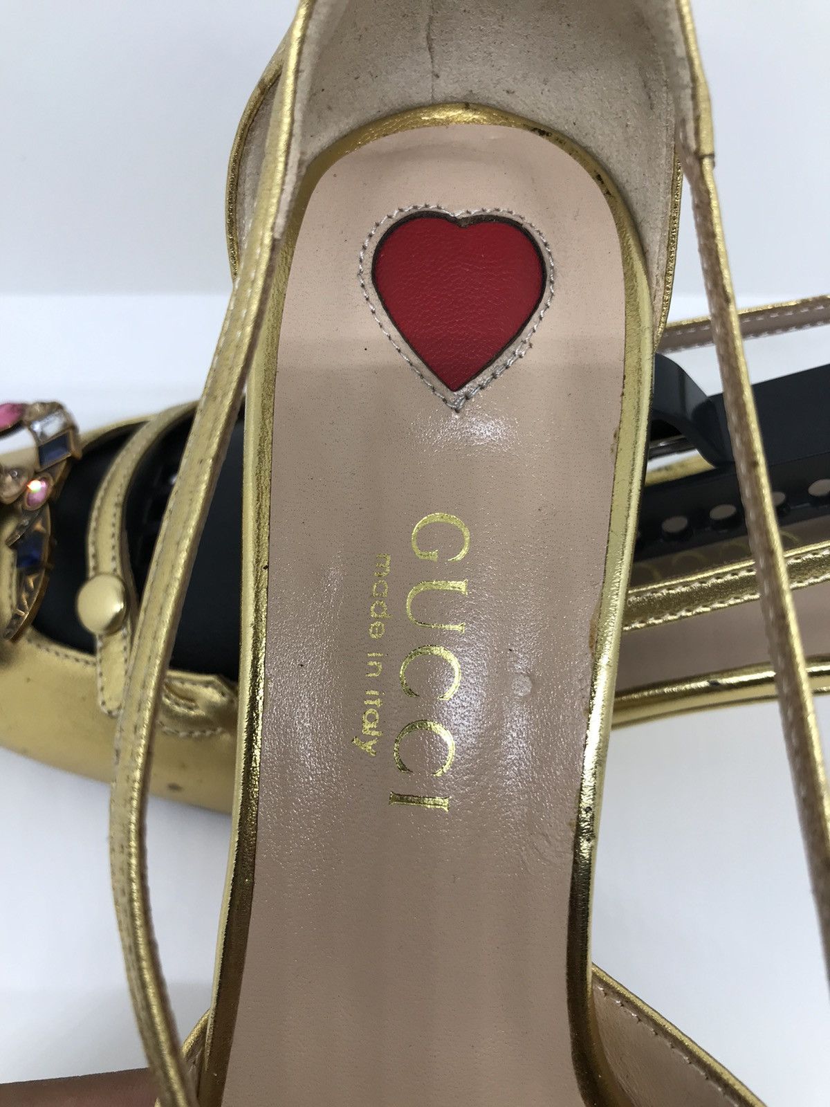 Gucci Gucci GG Crystal Bamboo Unia Heels Size US 8 / IT 38 - 8 Thumbnail