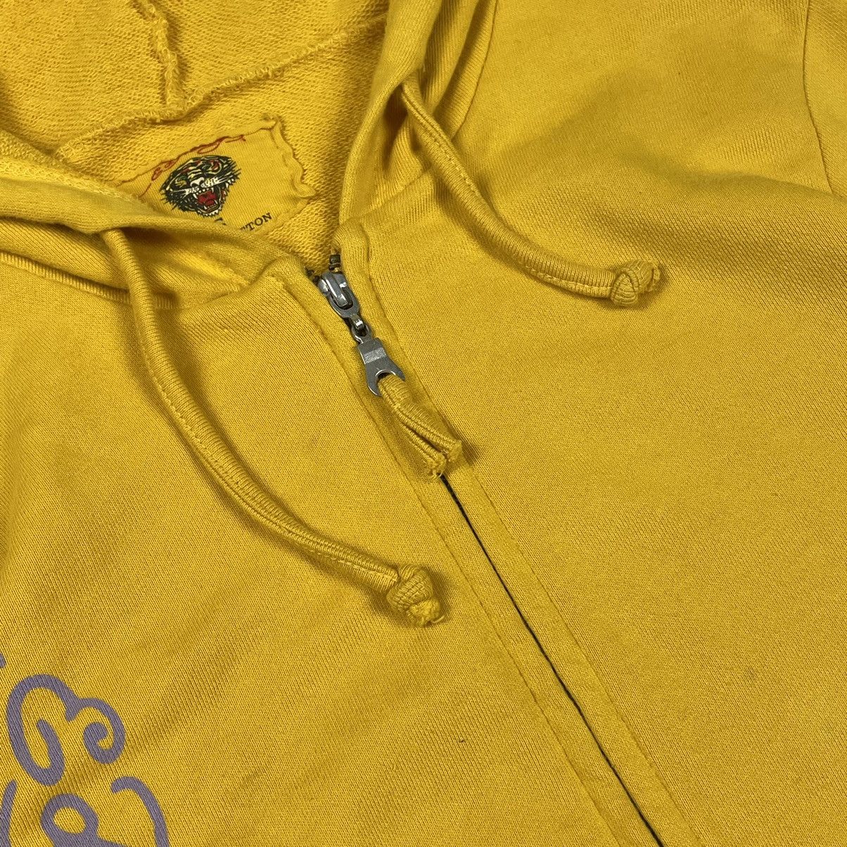 Ed Hardy × Vintage Vintage Ed Hardy Cross Rhinestones Y2K Zip Hoodie Size S / US 4 / IT 40 - 10 Thumbnail