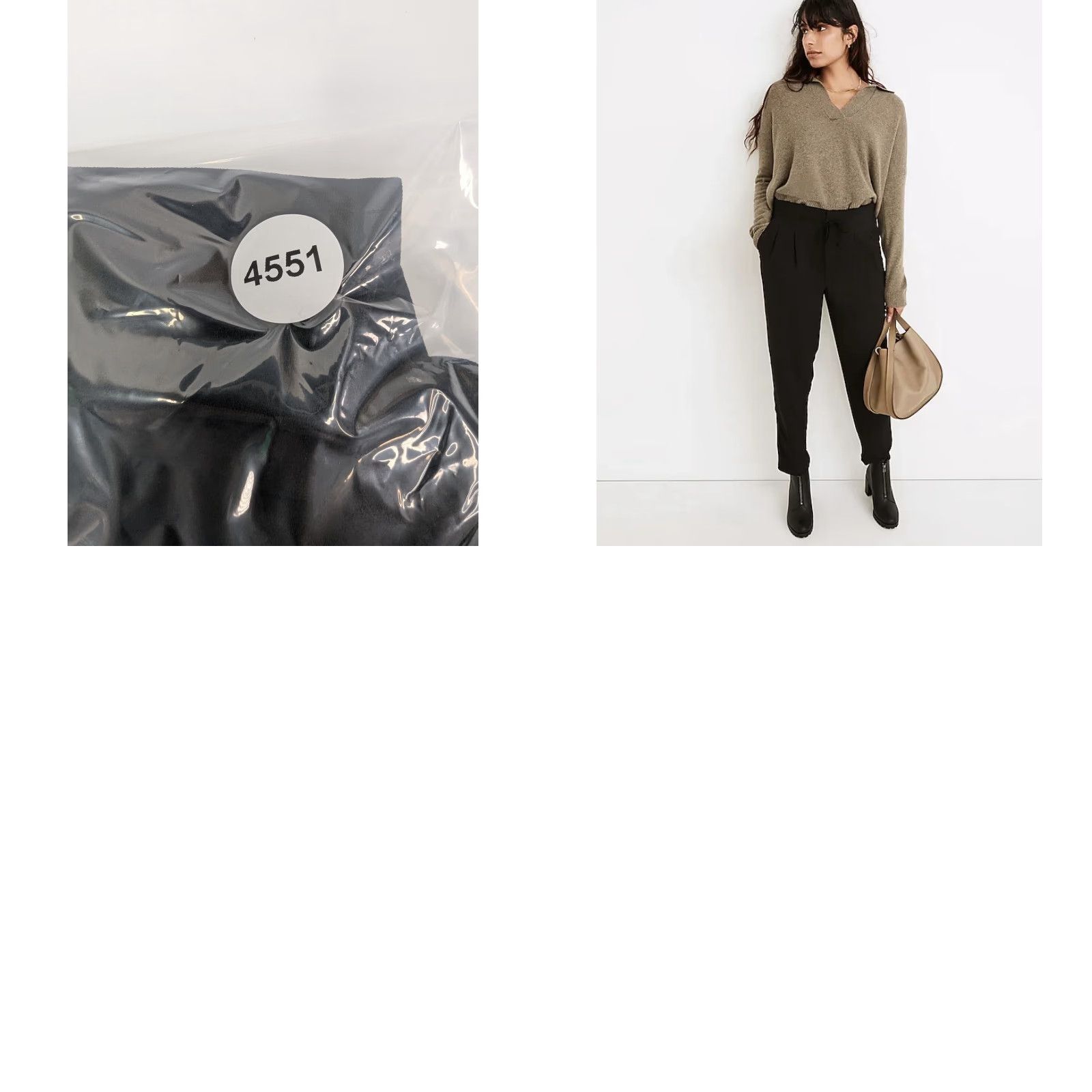 Madewell NWT Madewell Womens Pants Paperbag Drawstring Black Size 2 Tapered Elastic Waist Pockets MC990 Size 26" / US 2 / IT 38 - 10 Thumbnail