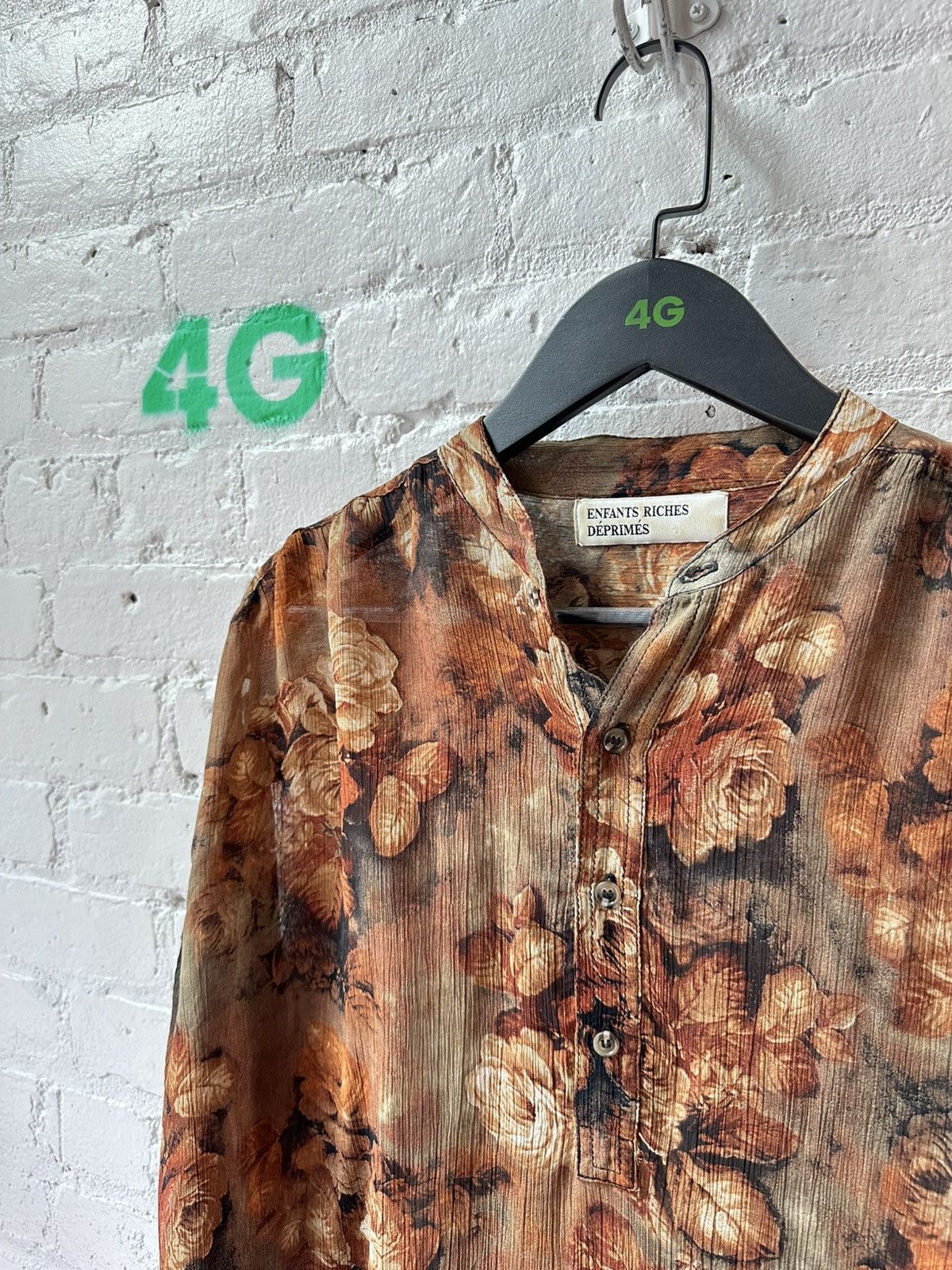 Enfants Riches Deprimes EARLY ERD FLORAL SILK BUTTON UP SHIRT M-L Size US M / EU 48-50 / 2 - 2 Thumbnail