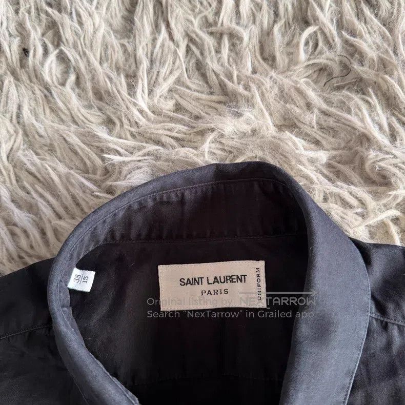 Saint Laurent Paris Saint Laurent Paris Black Basic Long Sleeve Shirt Jacket Size XS / US 0-2 / IT 36-38 - 4 Thumbnail