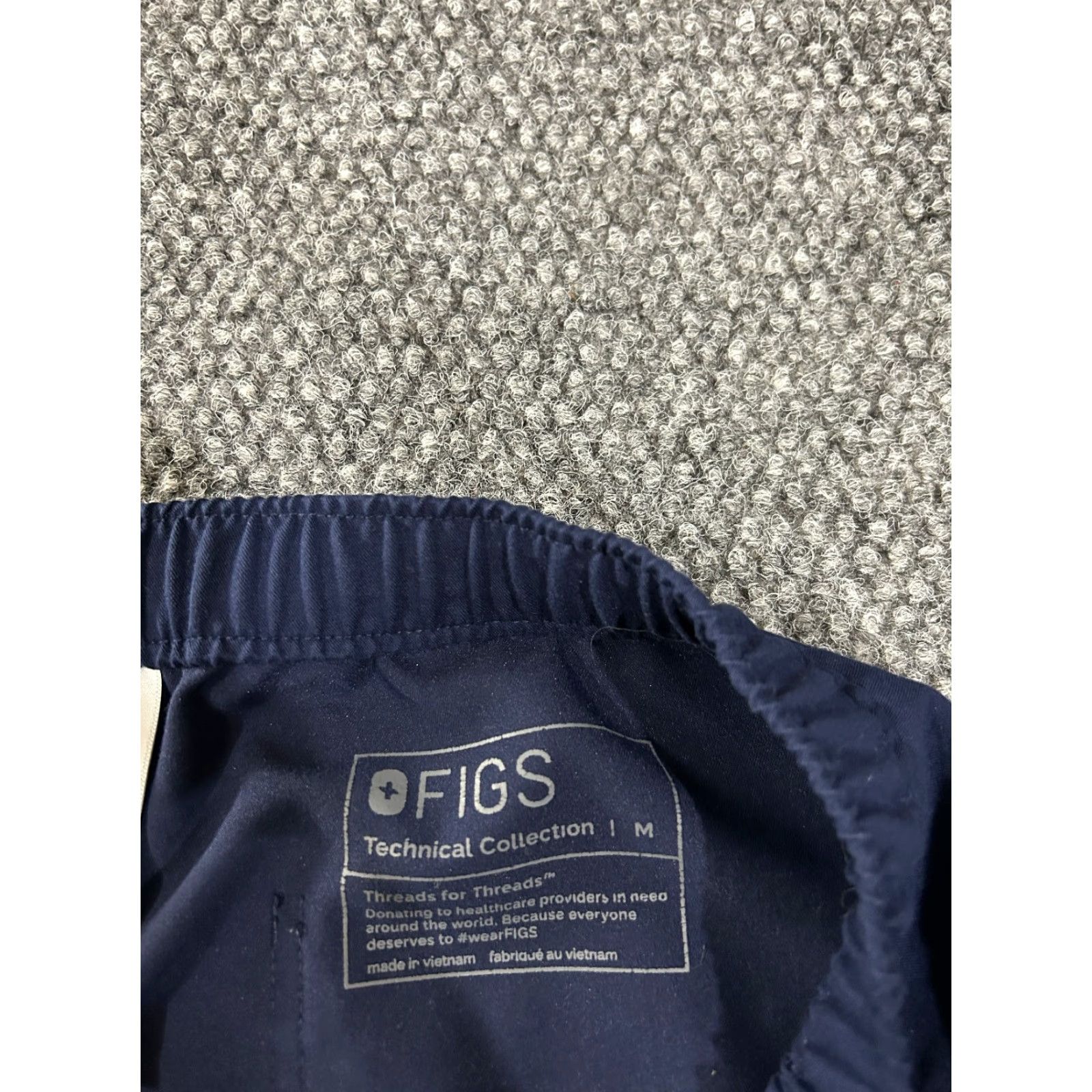Vintage FIGS Pants Womens M Blue Jogger Scrub Technical Collection Pockets Zipper Logo Modern Workwear Size 32" / US 10 / IT 46 - 5 Thumbnail