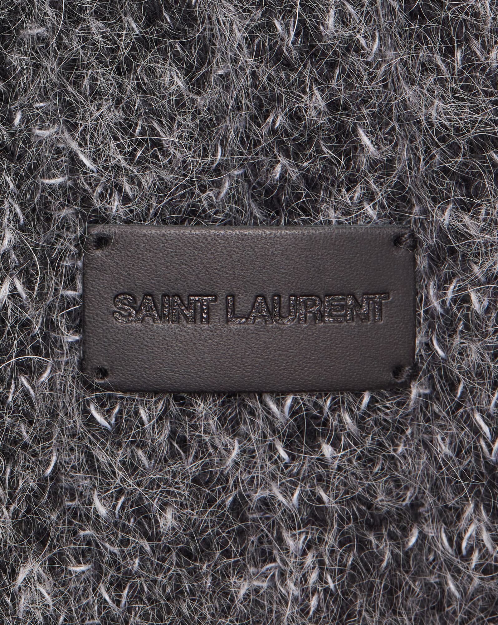 Saint Laurent Paris oc11z1225 Size: OS / knit Signature Scarf Wool and Mohair Size ONE SIZE - 5 Thumbnail