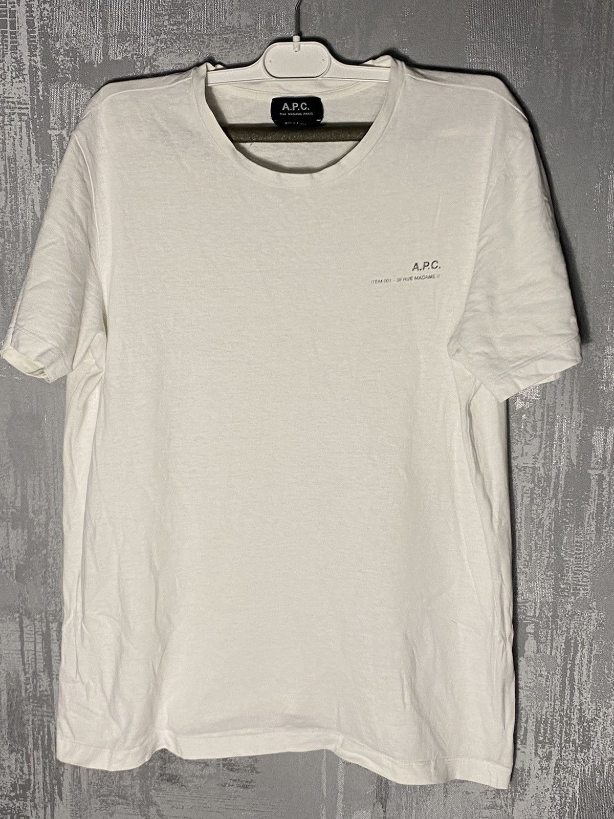 A.P.C. Vintage A.P.C T-shirt Logo hype Drill Size US L / EU 52-54 / 3 - 1 Thumbnail