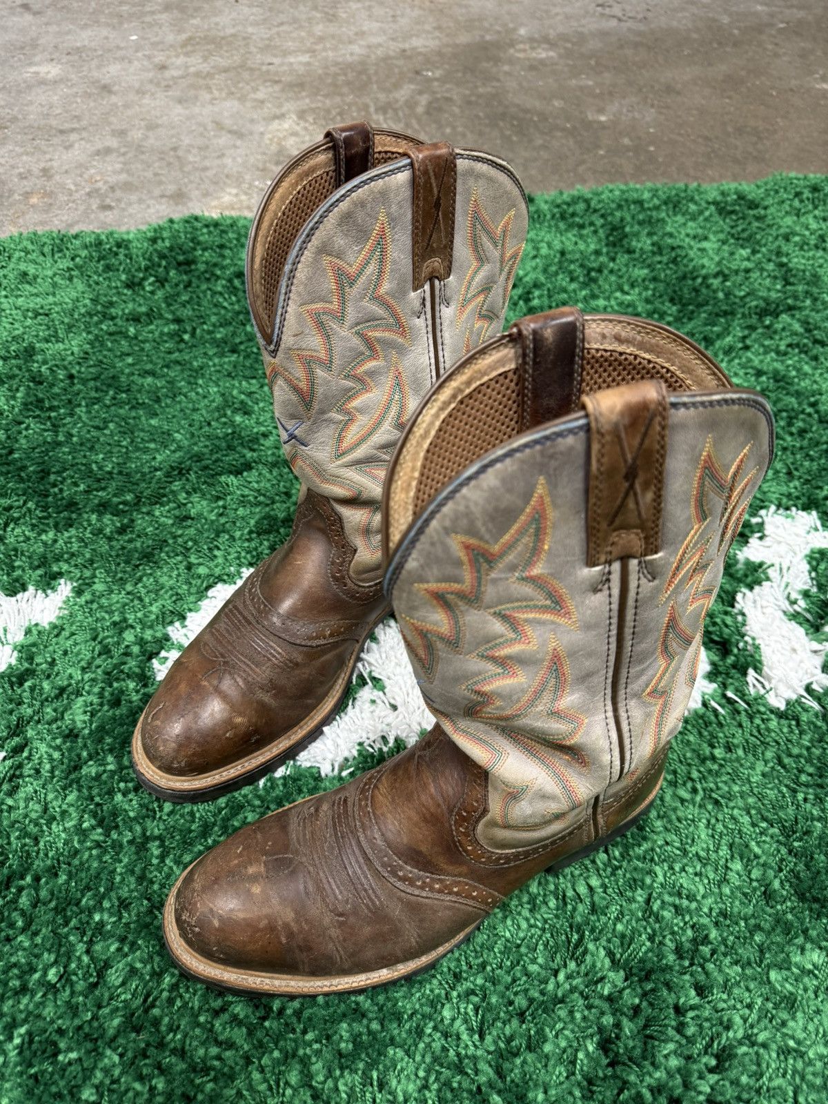 Vintage Vintage Brown Leather Steel Toe Cowboy Boots Western 9 Size US 9 / EU 42 - 4 Thumbnail