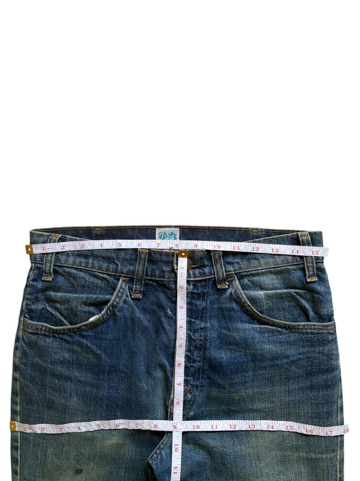 Levi's Vintage 80s Levis Orange Tab Flare Jeans Button #16 Size US 31 - 12 Thumbnail