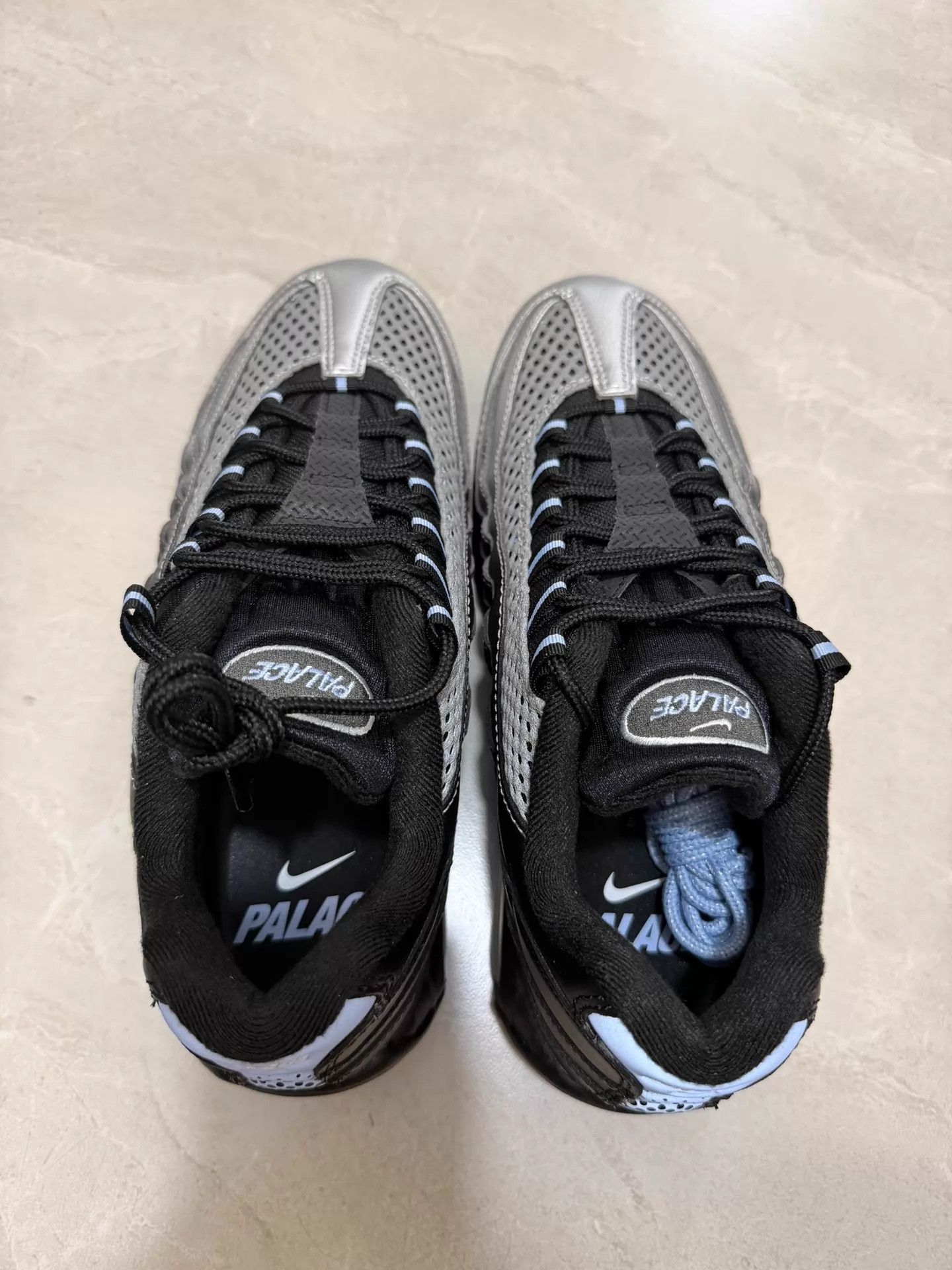 Nike Nike x PALACE AirMax95 Big Bubble Silver Black Unisex 43 New Size US 10 / EU 43 - 6 Thumbnail