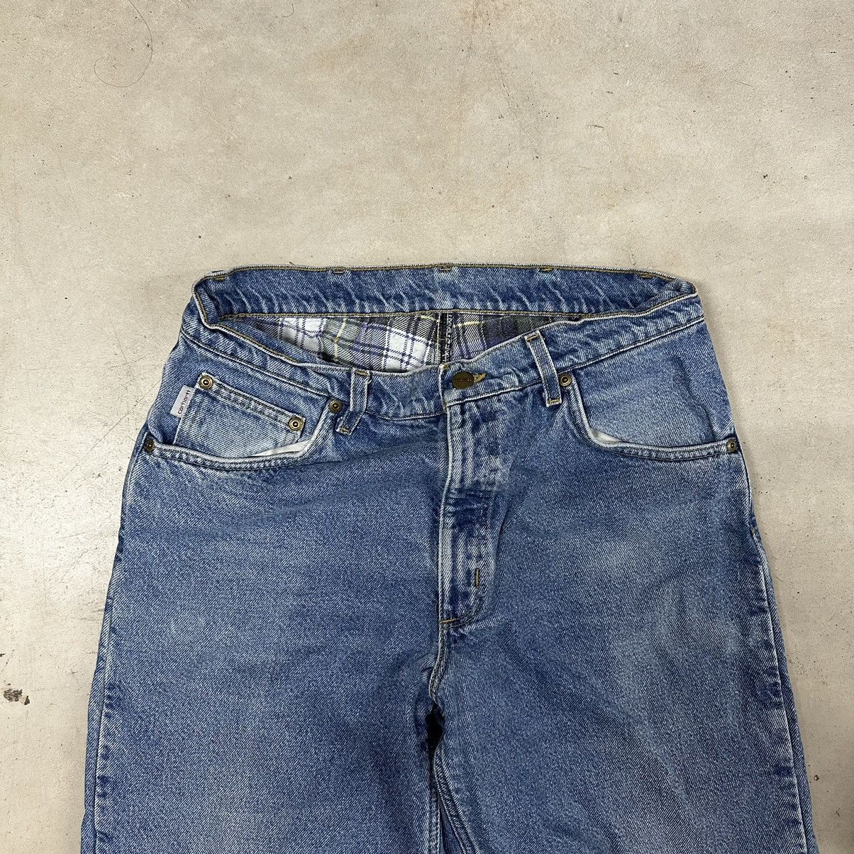 Carhartt × Vintage Vintage Carhartt y2k baggy denim work pants - 34 Size US 34 / EU 50 - 3 Thumbnail