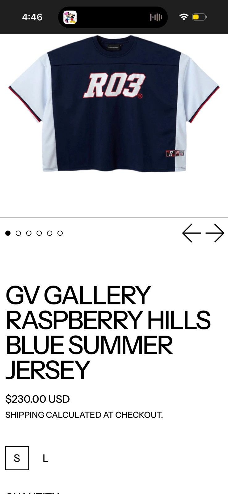The GV Gallery GV Gallery Raspberry Hills Blue RO3 Summer Jersey Size US S / EU 44-46 / 1 - 5 Thumbnail