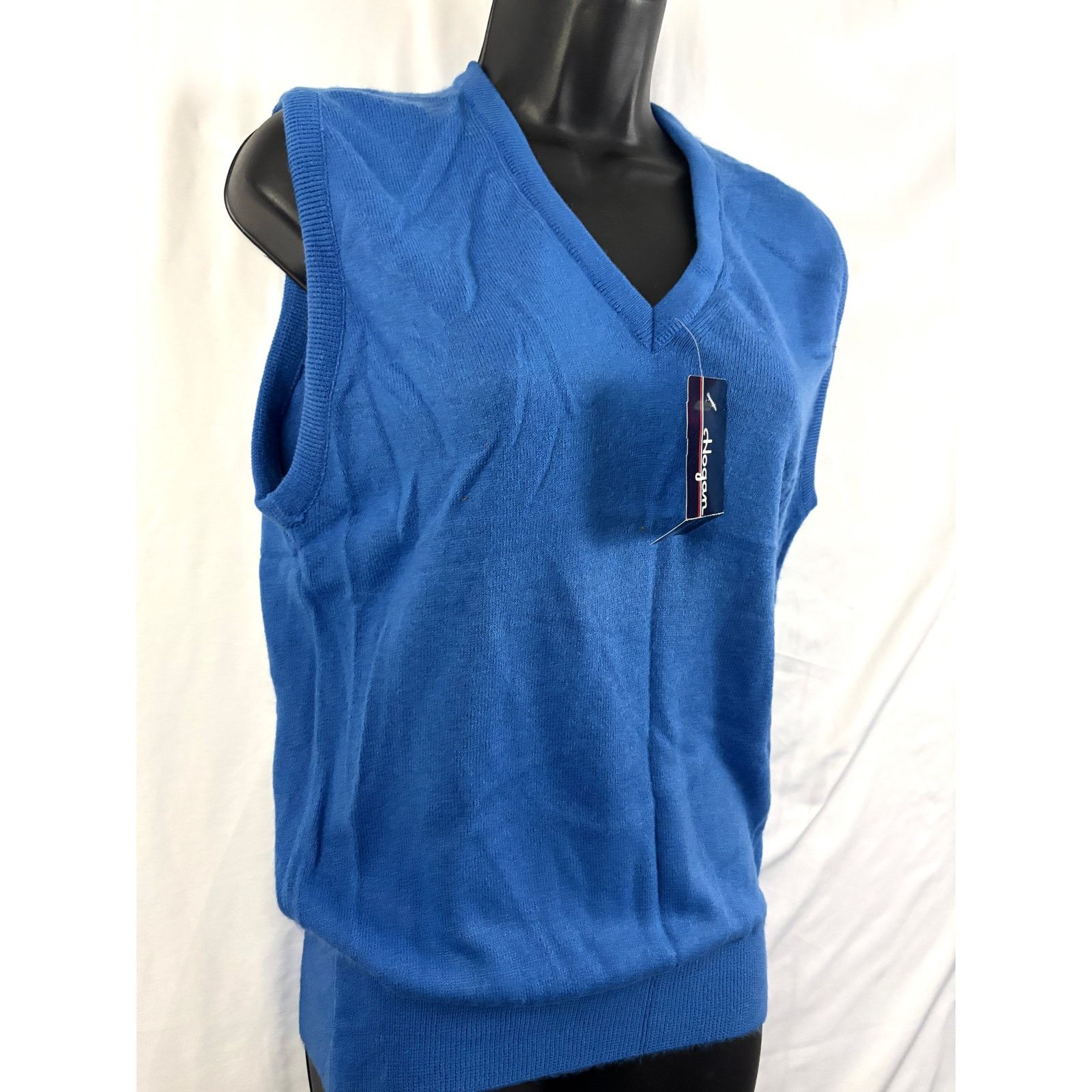 Hogan Vtg Lady Hogan Sleeveless Sweater Vest Small Blue NWT Size S / US 4 / IT 40 - 3 Thumbnail