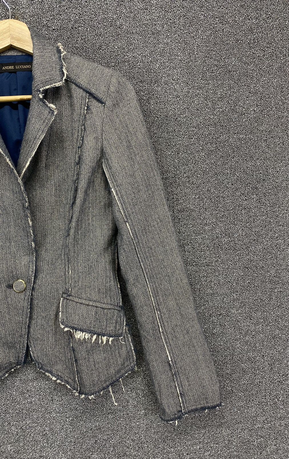 Andreluciano Vintage Andreluciano Punk Style Wool Coat jacket Size S / US 4 / IT 40 - 4 Thumbnail