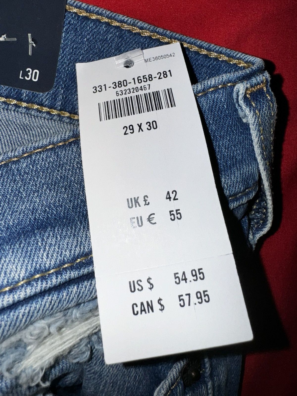 Hollister Hollister Blue Skinny Jeans 29x30 Size US 29 - 6 Thumbnail