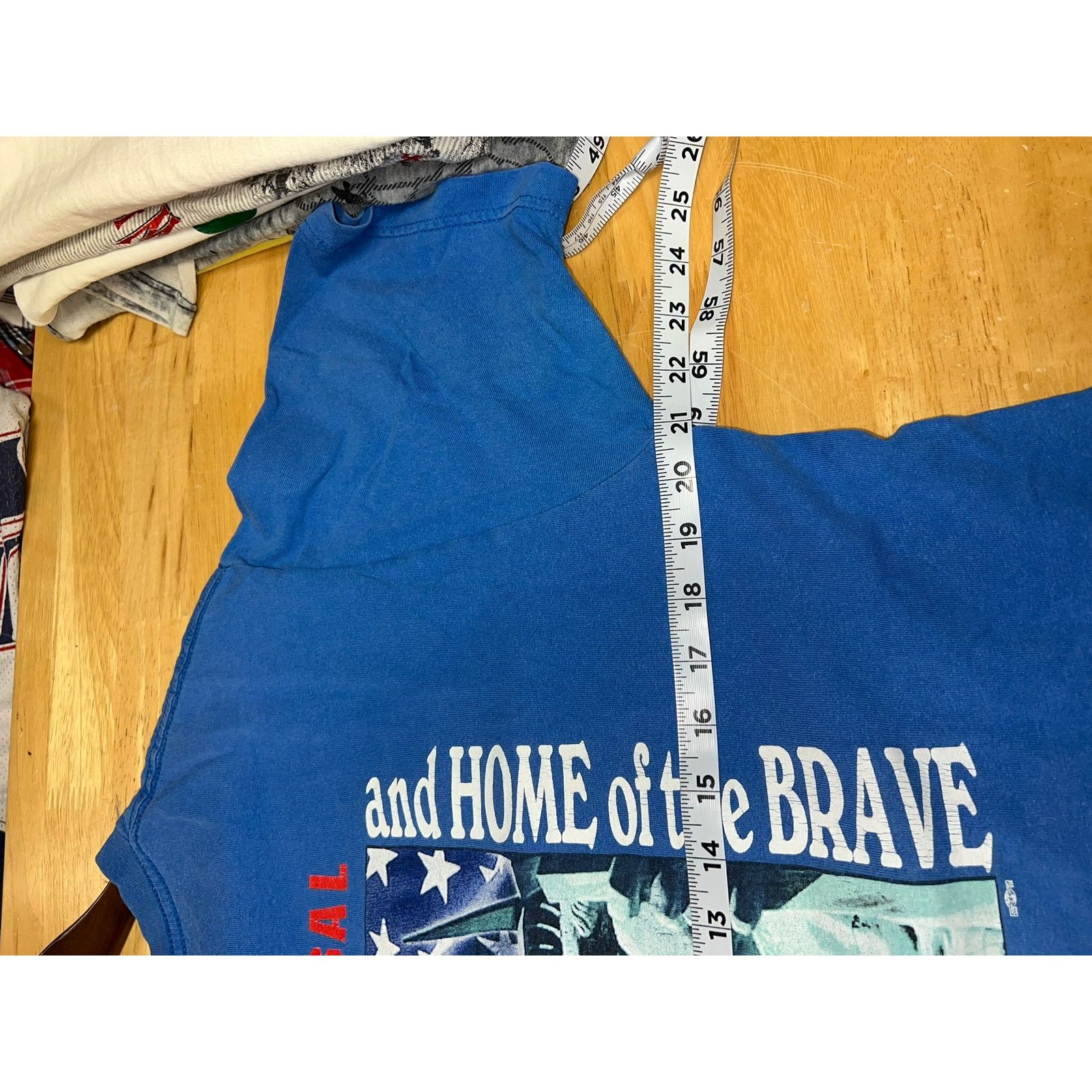 Vintage Vinage Union Line Shirt Lady Liberty Local 247 Blue Tee L Size US L / EU 52-54 / 3 - 8 Thumbnail