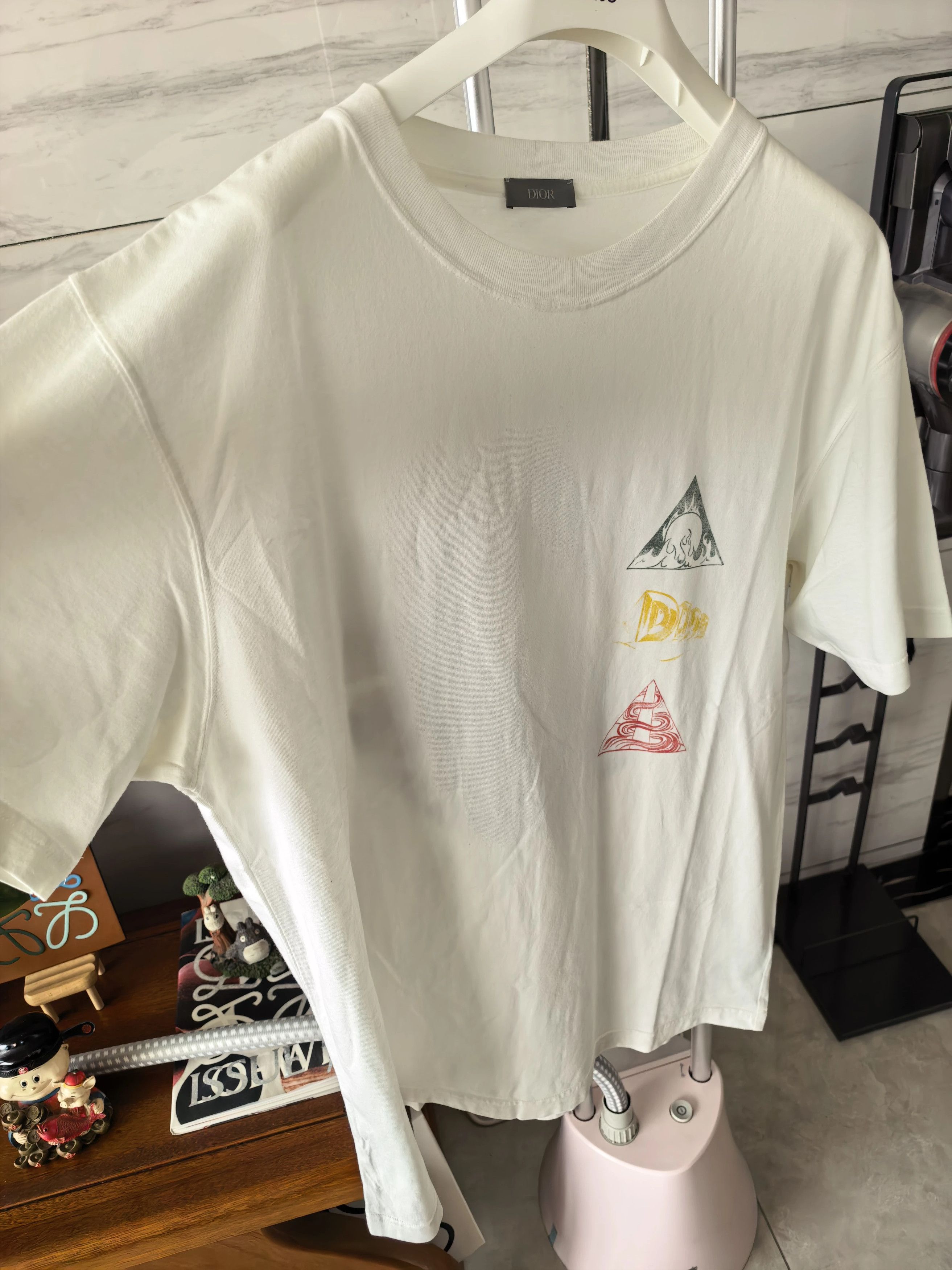Dior Dior XL Printed Logo Short Sleeve Tee (Worn Once, Unwashed) Size US XL / EU 56 / 4 - 6 Thumbnail
