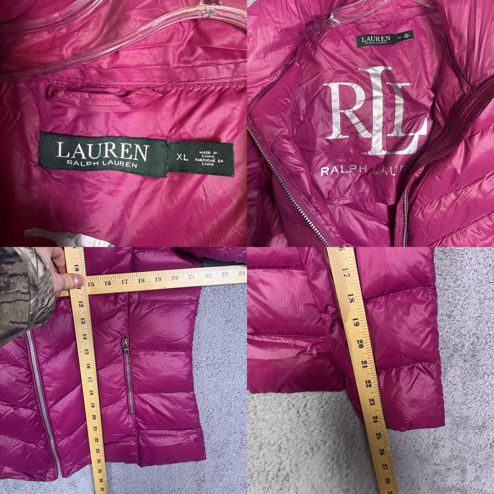 Ralph Lauren Ralph Lauren Black Label Jacket Woman’s XL Down Quilted Puffer Full Zip Insulate Pink Size XL / US 12-14 / IT 48-50 - 8 Thumbnail
