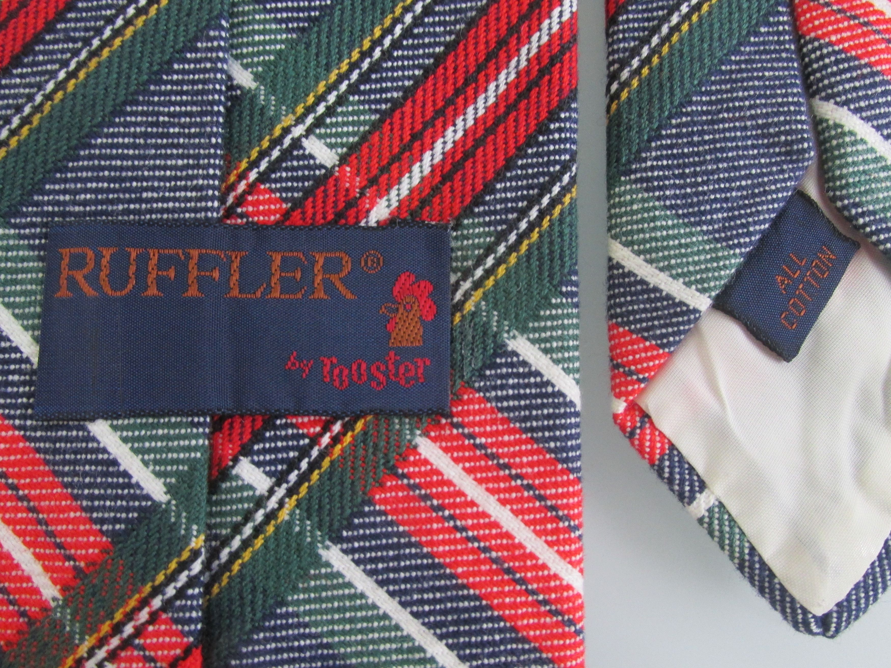 Vintage Vintage Rooster Men's Cotton Ties Size ONE SIZE - 5 Thumbnail