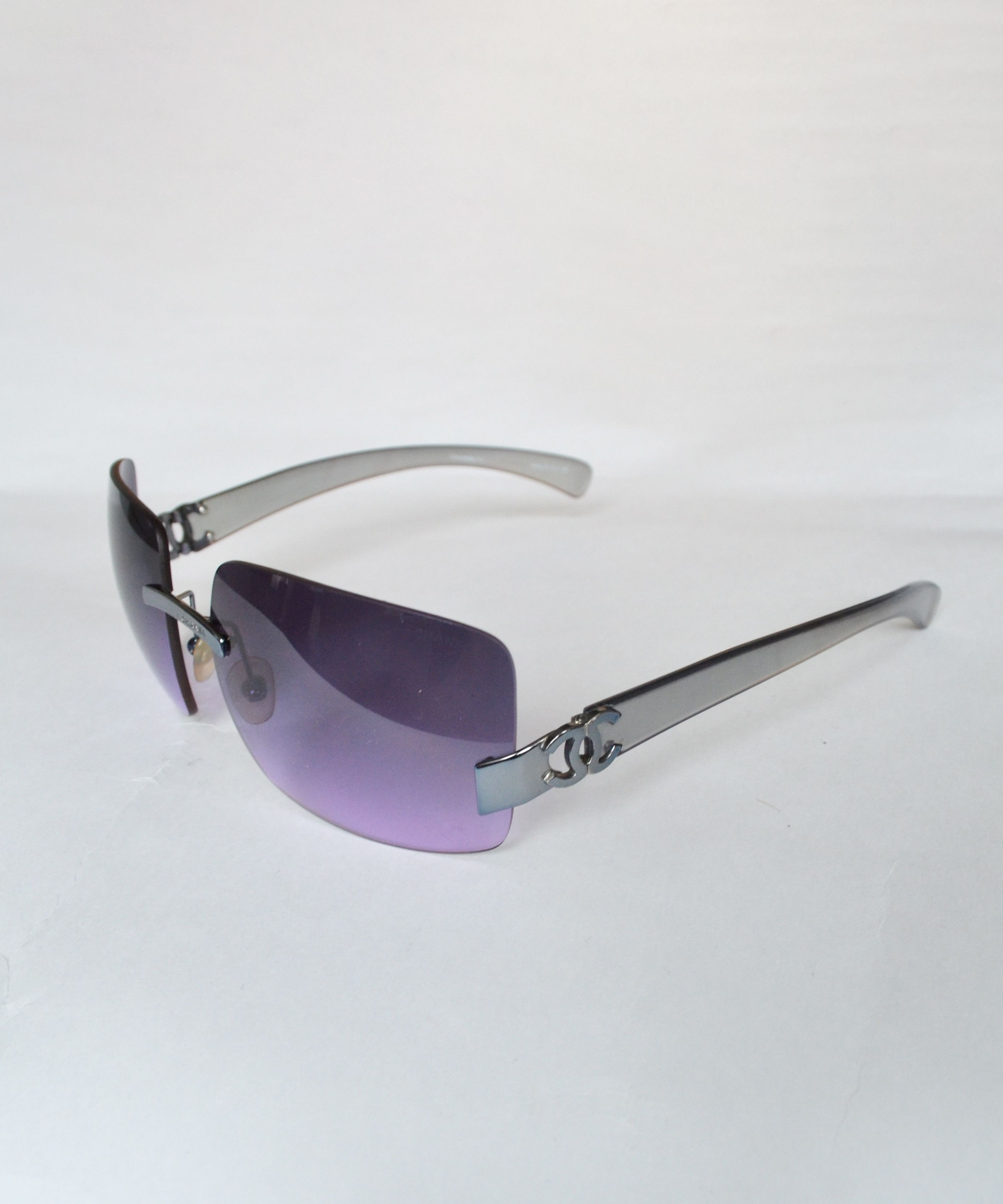 Chanel CHANEL Sunglasses Logo Metal CC Glasses 4048 Vintage Size ONE SIZE - 3 Thumbnail