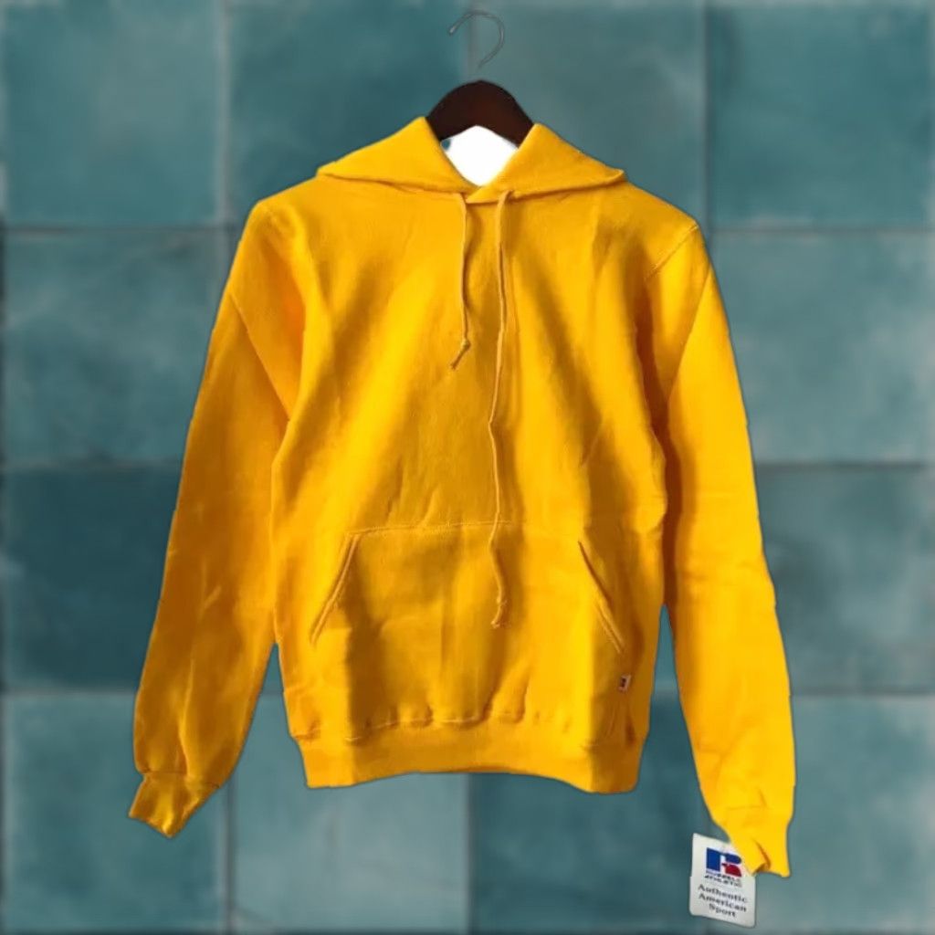Russell Athletic VINTAGE Russell Athletic Hoodie Mens XS NWT 90s USA Gold Sweatshirt Crew Long Sleeve Winter Gift Size US XS / EU 42 / 0 - 1 Thumbnail