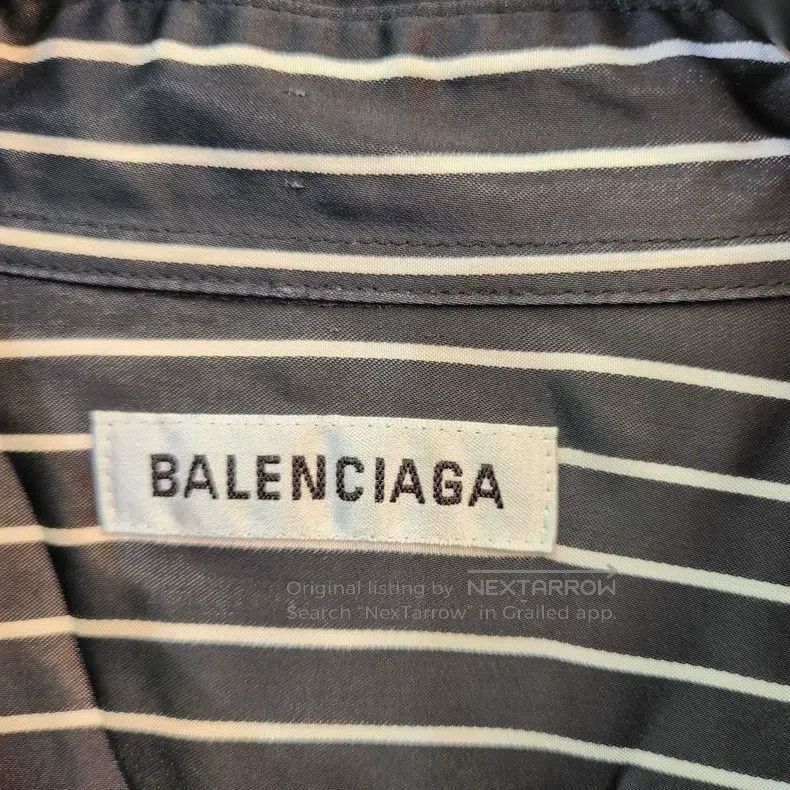Balenciaga Balenciaga Black and White Striped Shirt Size XS / US 0-2 / IT 36-38 - 2 Thumbnail