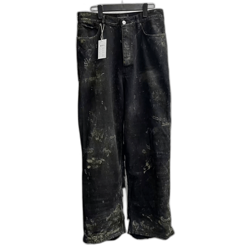 Balenciaga Balenciaga Distressed Pocket Straight Jeans Size US 26 / EU 42 - 1 Thumbnail