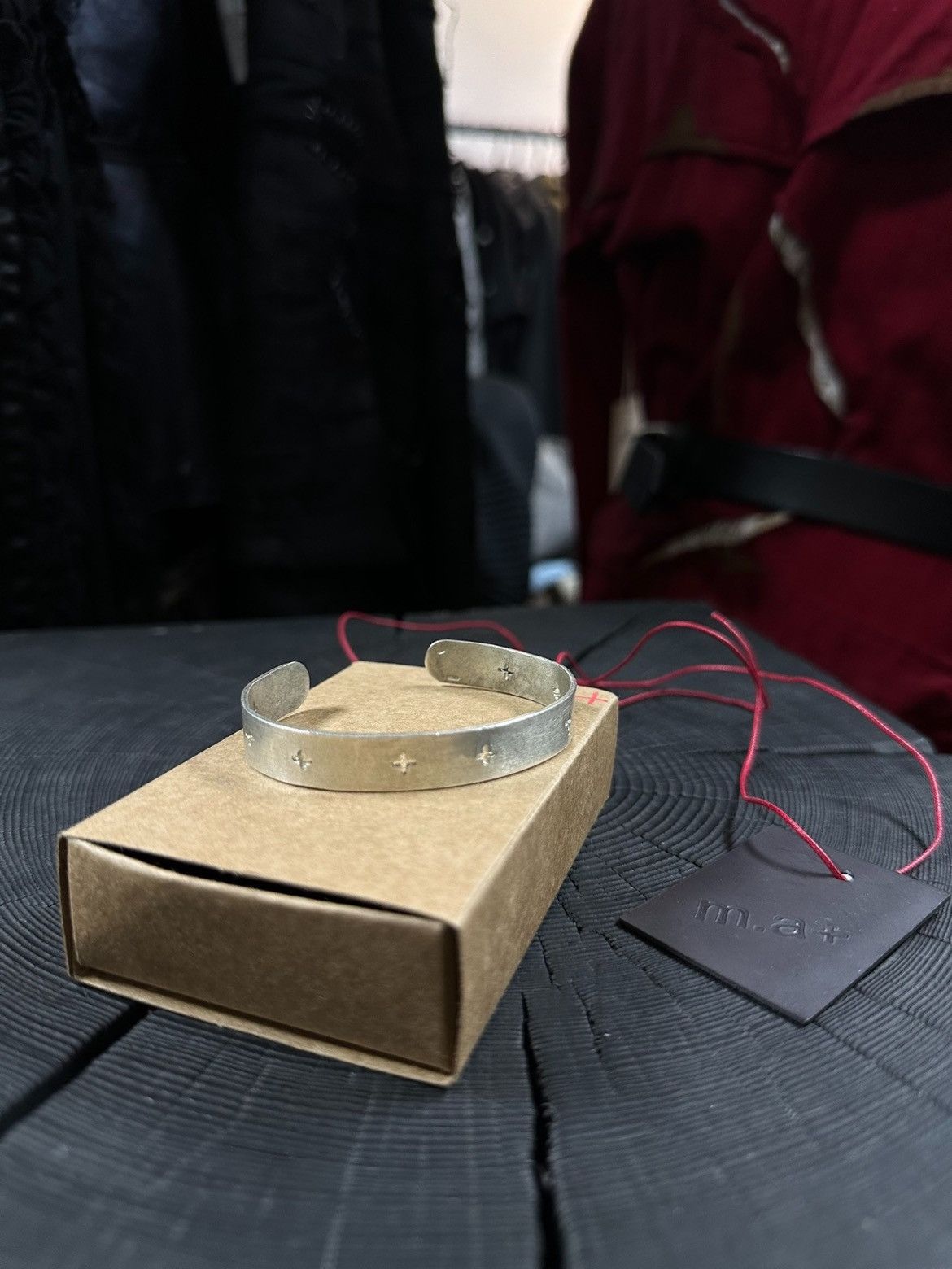 image of Ma M.a+ Cross Dressing Bracelet in Silver, Men's