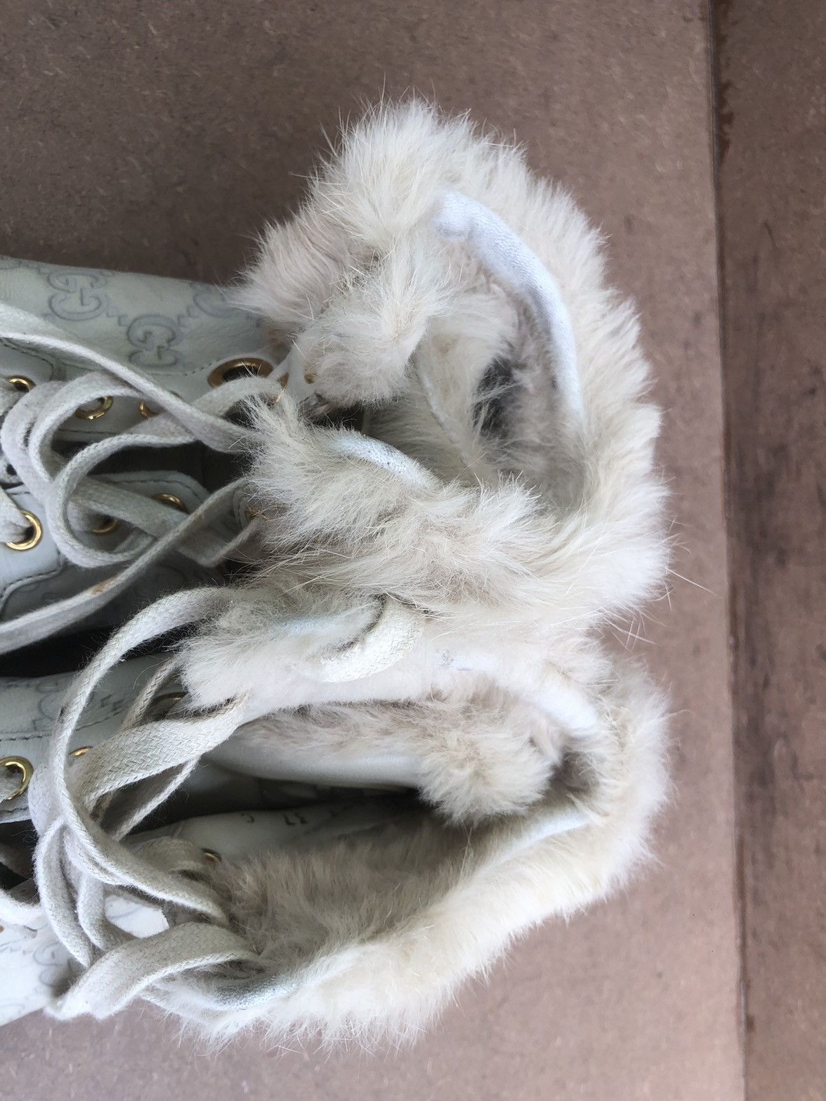 Gucci Gucci Guccissima Fur Trim Women’s Boots Size 37 Size US 7 / IT 37 - 18 Thumbnail