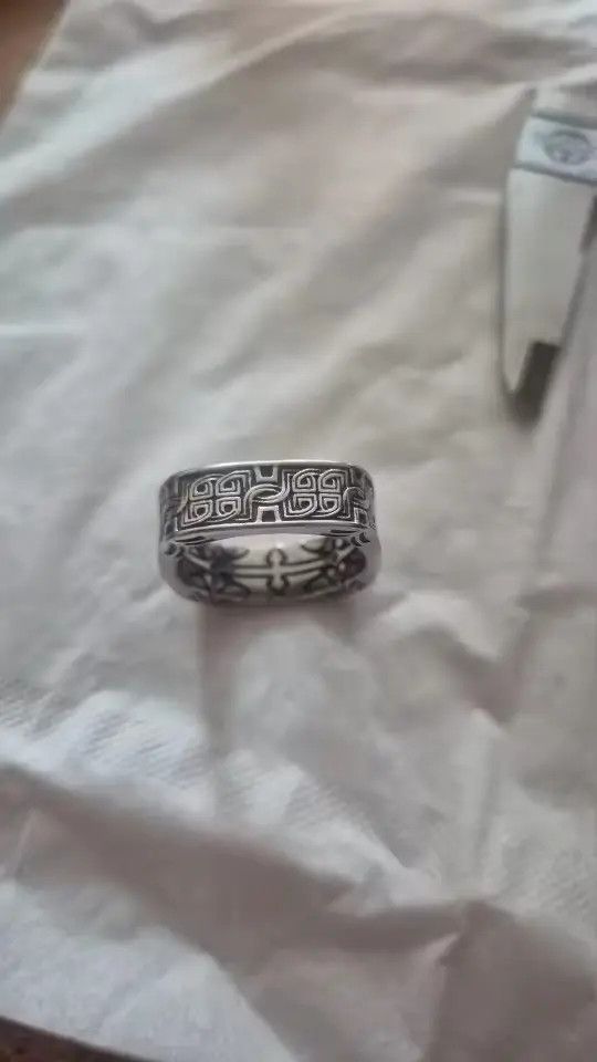 Jewelry Kuramochi x nji Art Carved Ring ( size 7 to 13 ) Size ONE SIZE - 4 Thumbnail